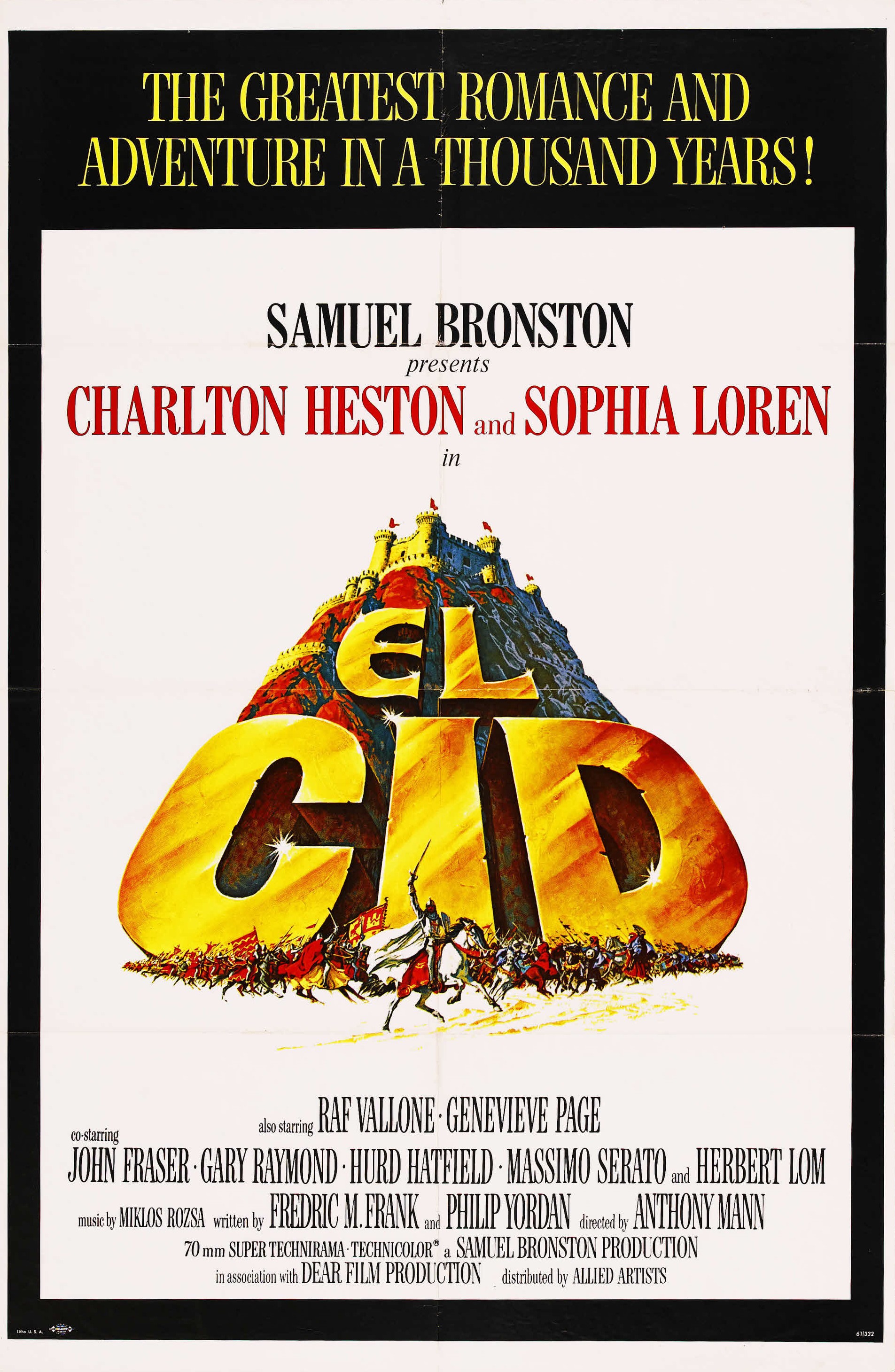 Mega Sized Movie Poster Image for El Cid (#1 of 2)