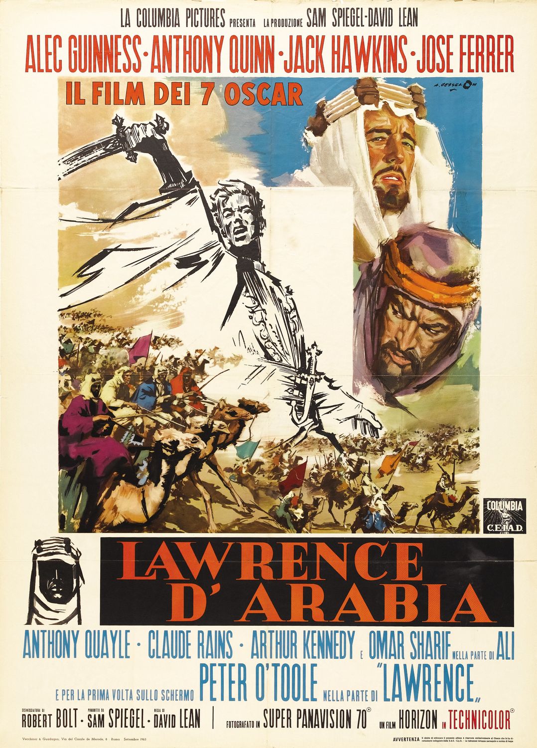 Extra Large Movie Poster Image for Lawrence of Arabia (#6 of 9)