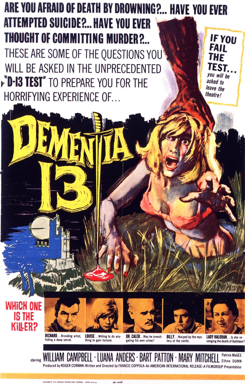 Extra Large Movie Poster Image for Dementia 13 