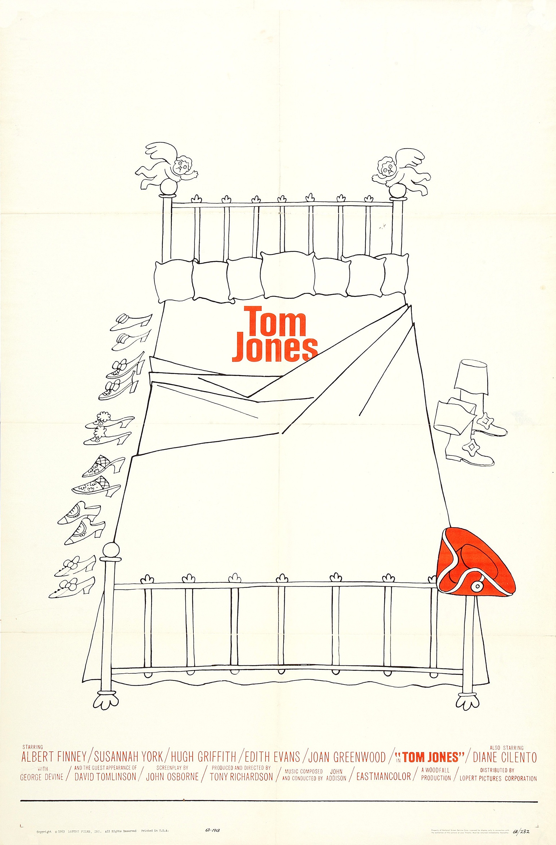 Mega Sized Movie Poster Image for Tom Jones (#2 of 2)