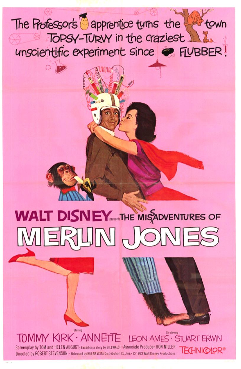 Extra Large Movie Poster Image for The Misadventures of Merlin Jones (#2 of 2)