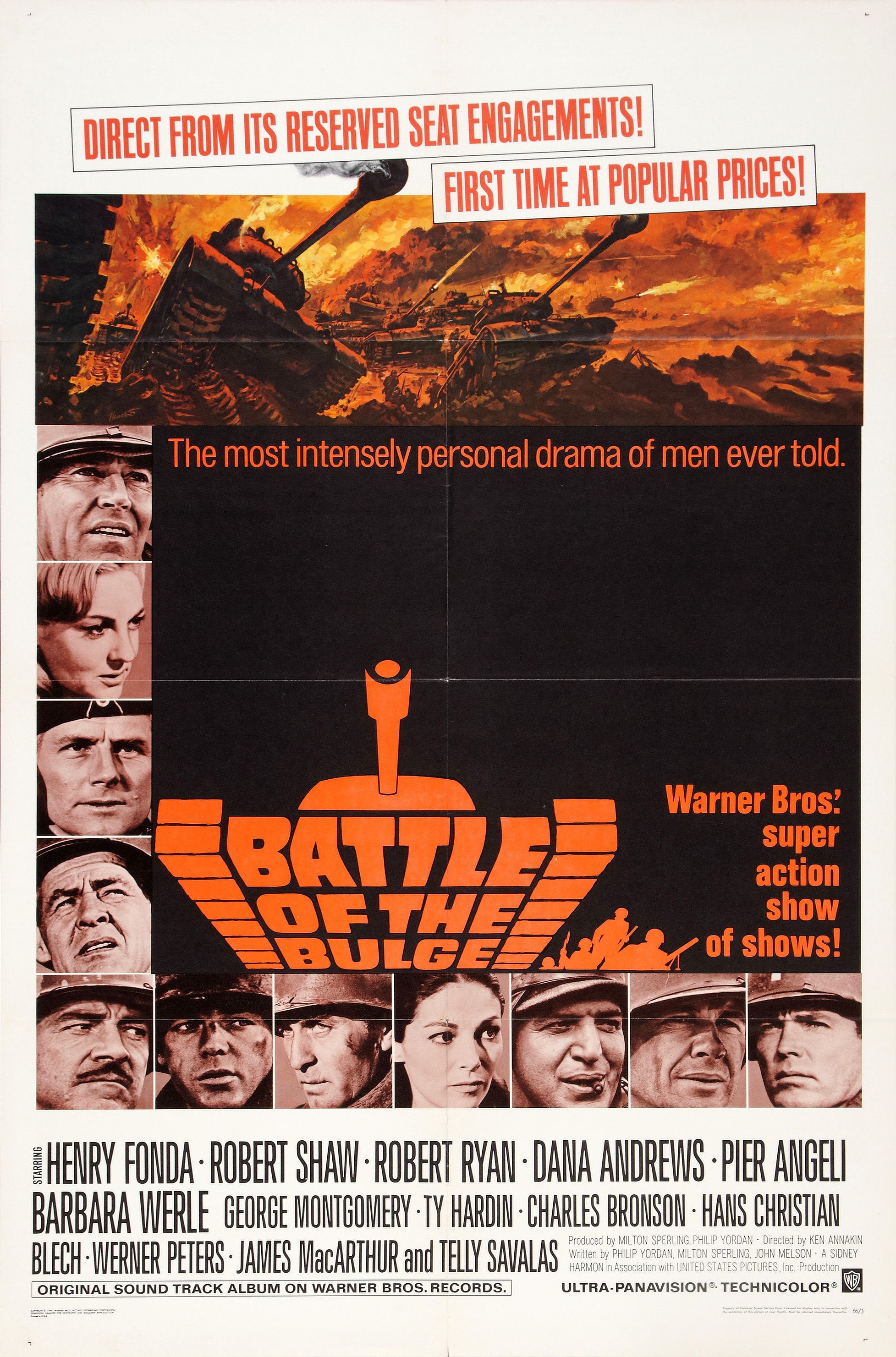 Mega Sized Movie Poster Image for Battle of the Bulge 