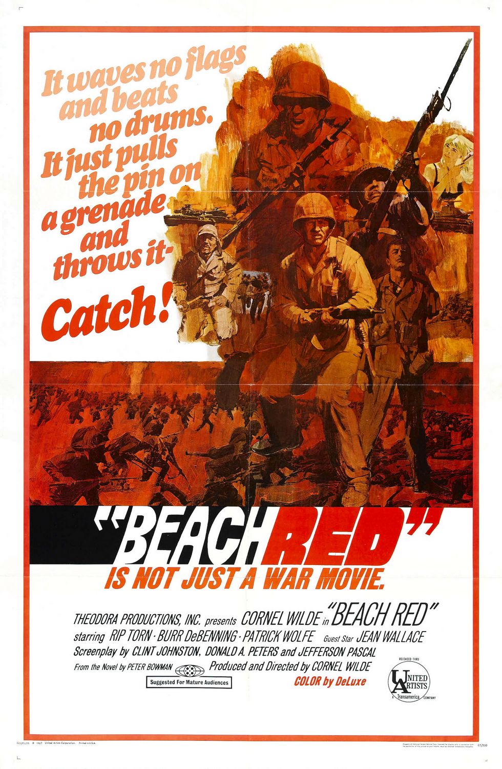 Extra Large Movie Poster Image for Beach Red 