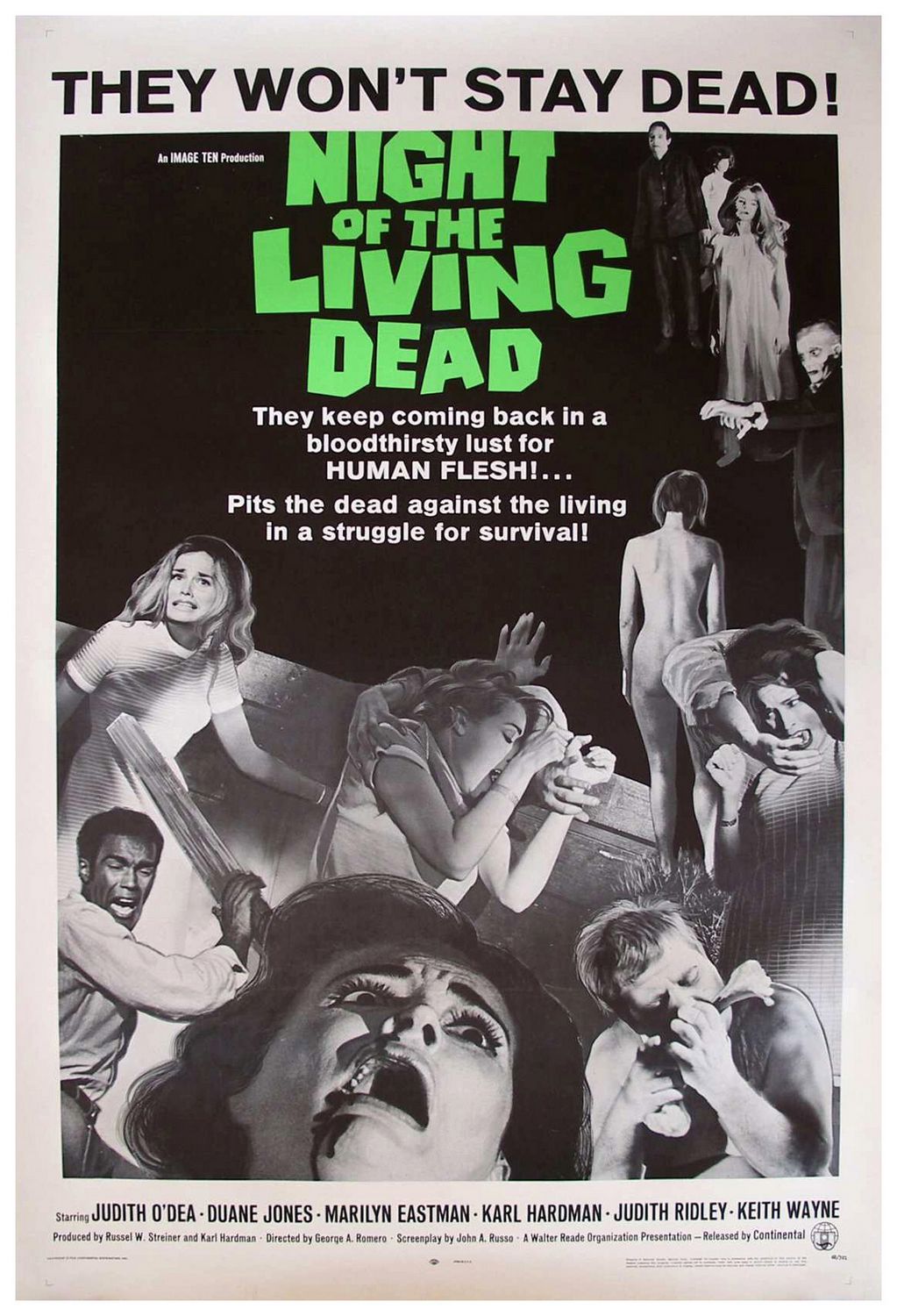 Extra Large Movie Poster Image for Night of the Living Dead (#1 of 2)