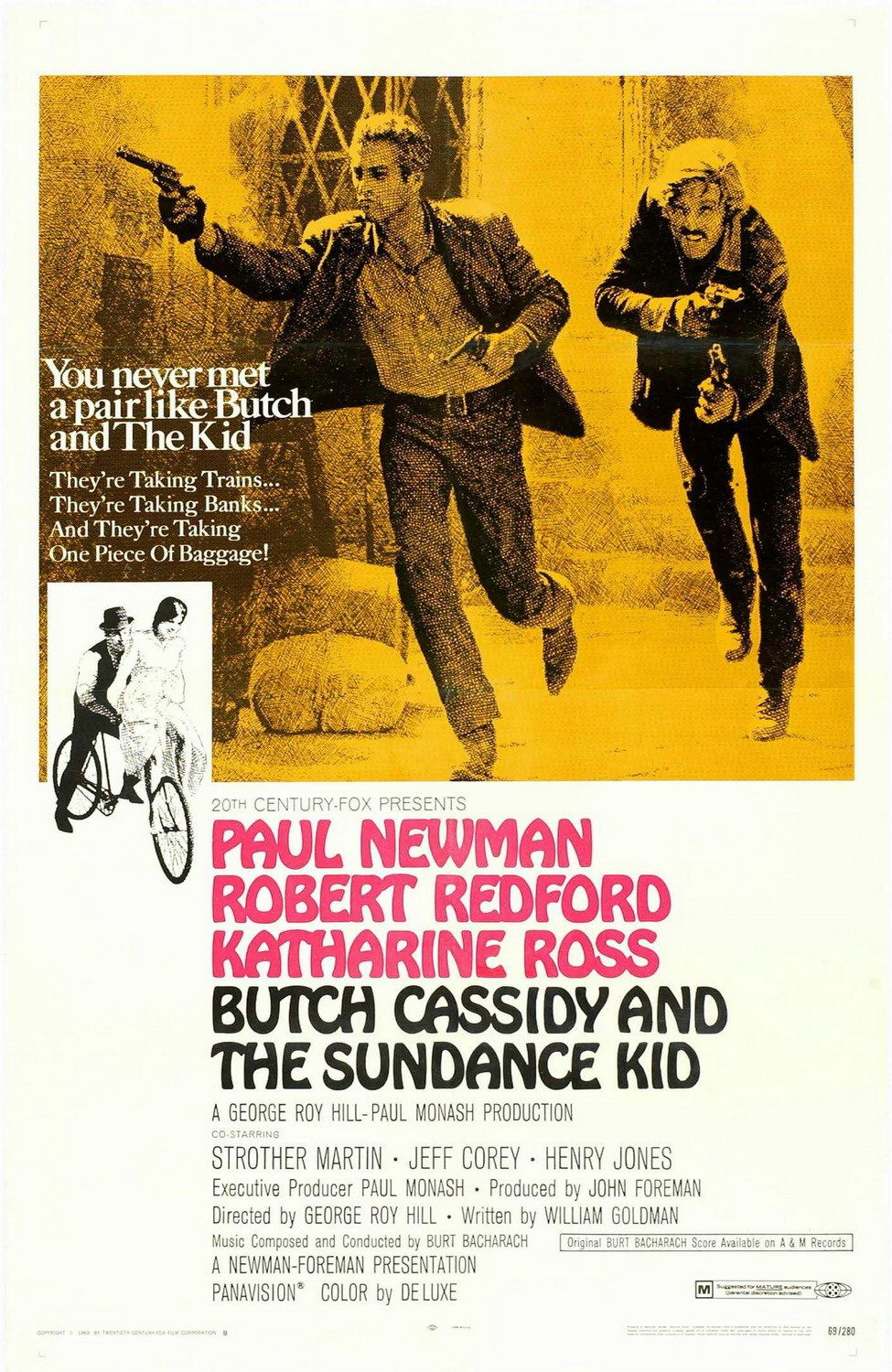 Extra Large Movie Poster Image for Butch Cassidy and the Sundance Kid (#2 of 11)