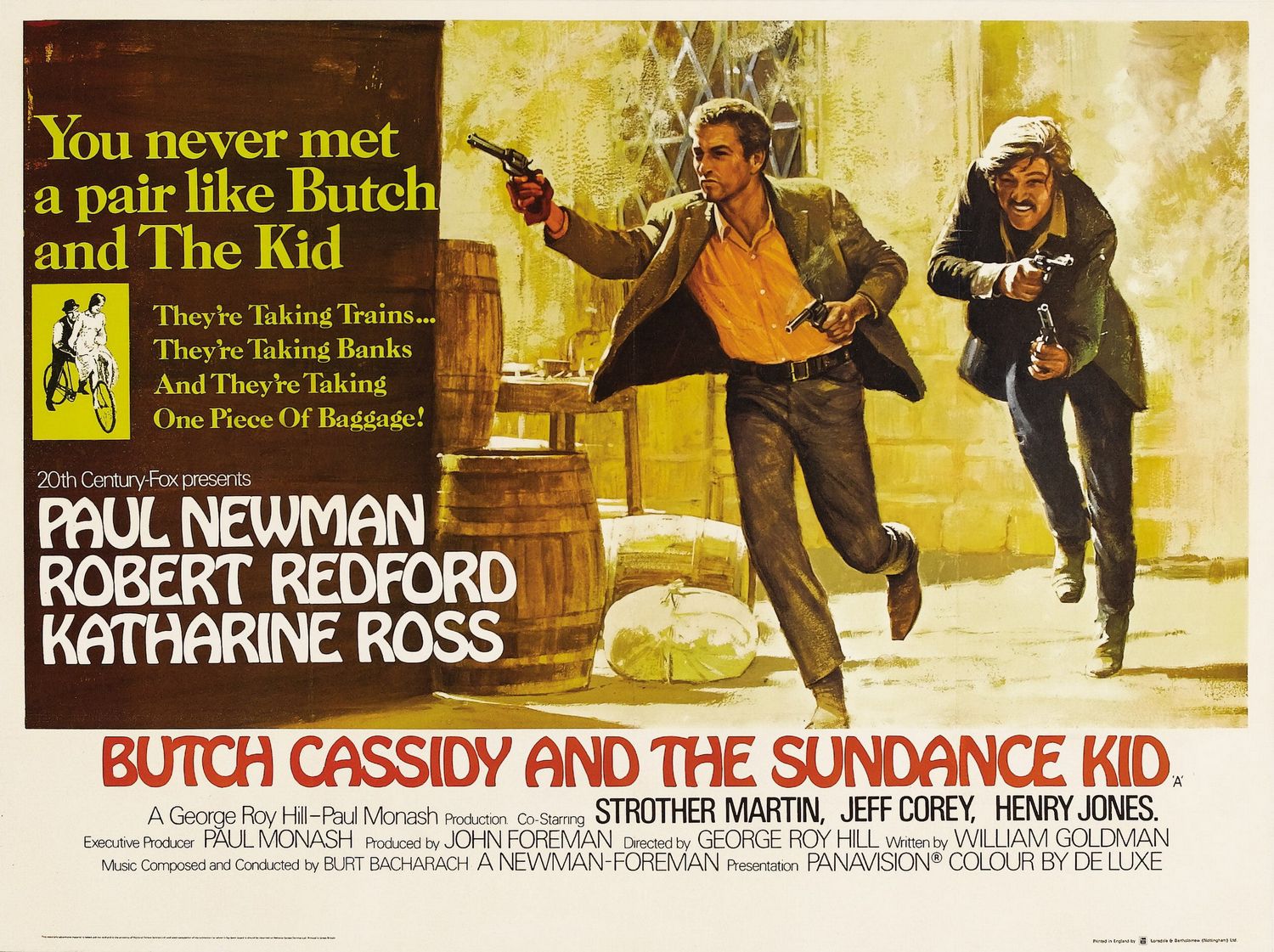 Extra Large Movie Poster Image for Butch Cassidy and the Sundance Kid (#4 of 11)