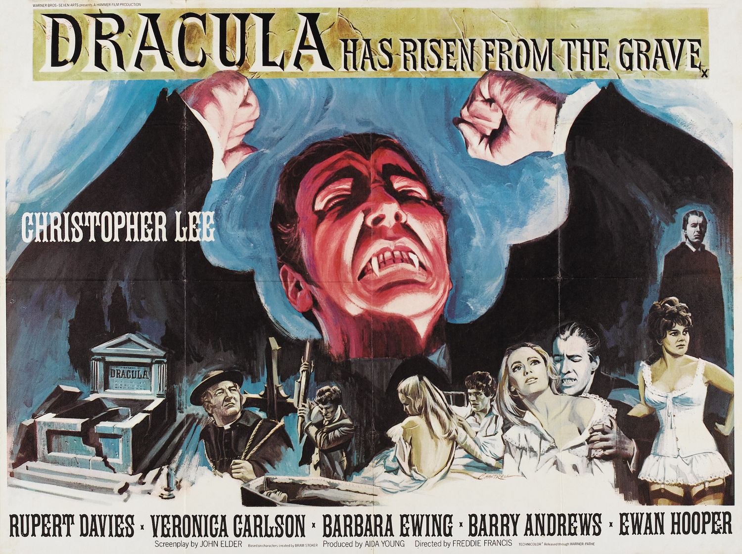 Extra Large Movie Poster Image for Dracula Has Risen from the Grave (#2 of 2)