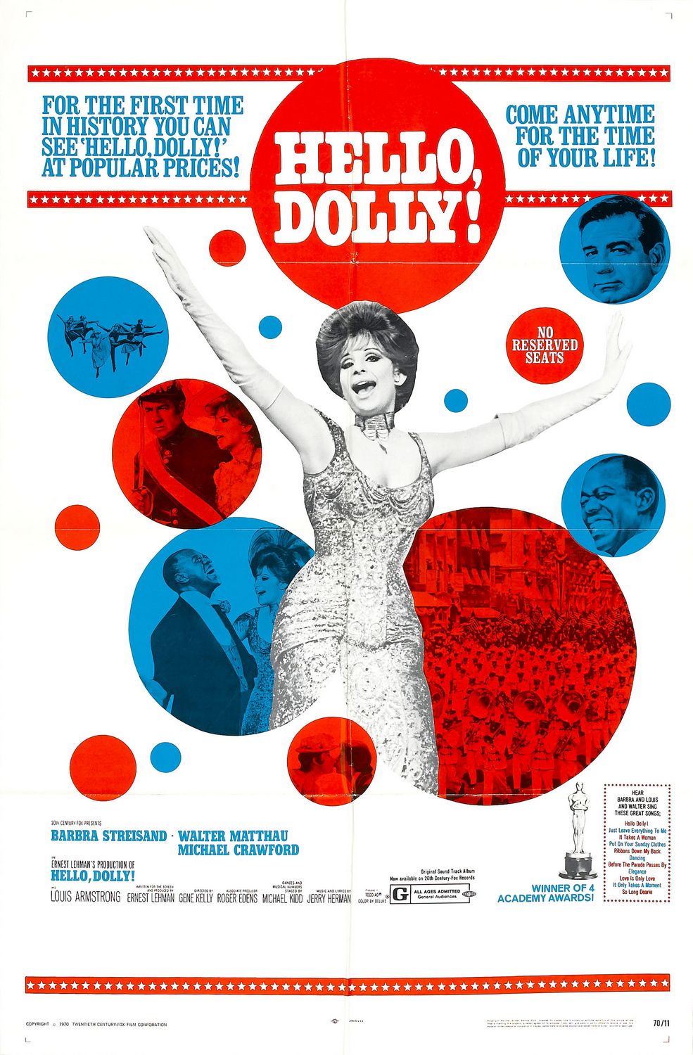 Extra Large Movie Poster Image for Hello Dolly! (#2 of 2)