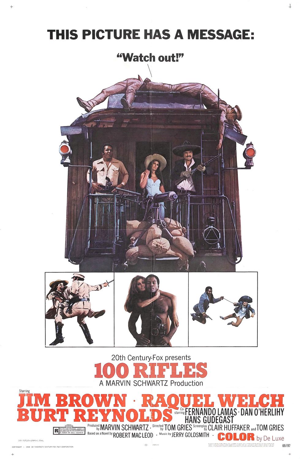 Extra Large Movie Poster Image for 100 Rifles (#2 of 8)