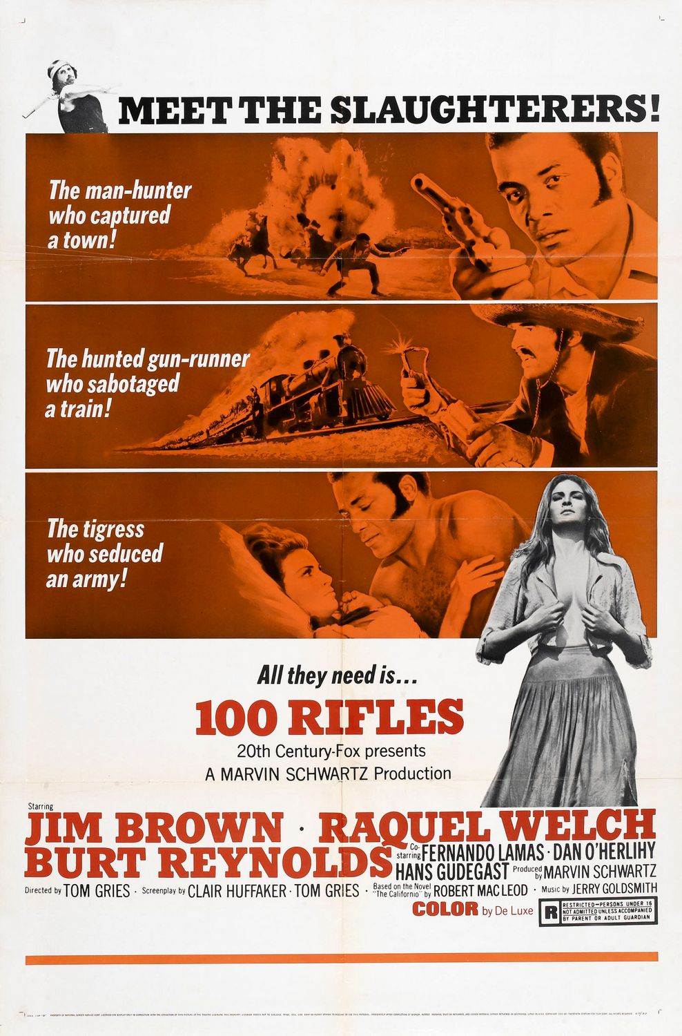 Extra Large Movie Poster Image for 100 Rifles (#1 of 8)