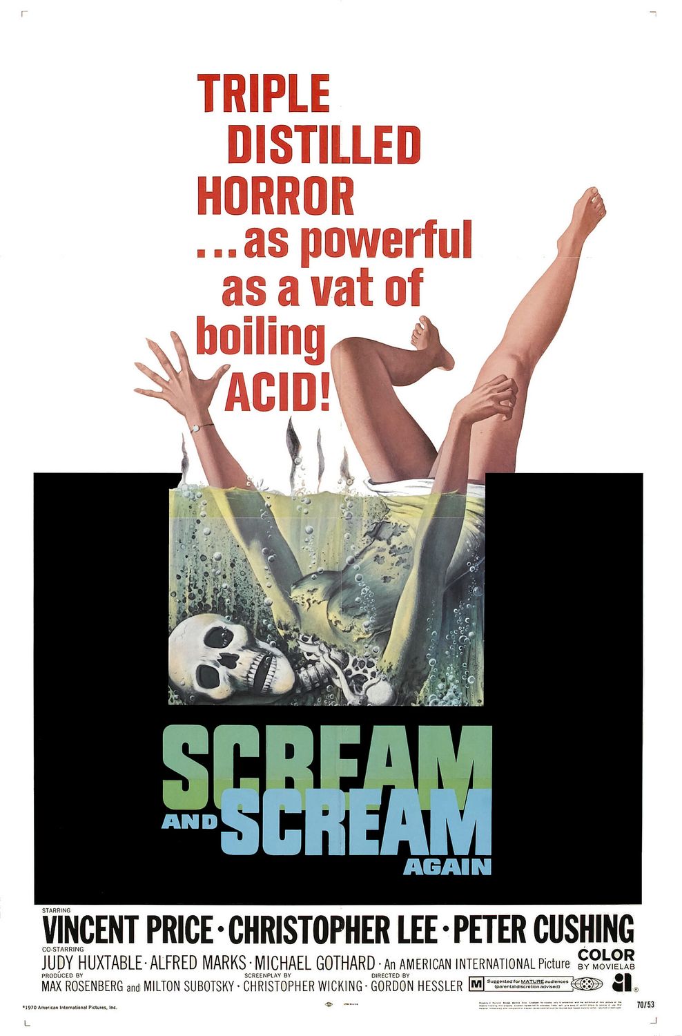 Extra Large Movie Poster Image for Scream and Scream Again 