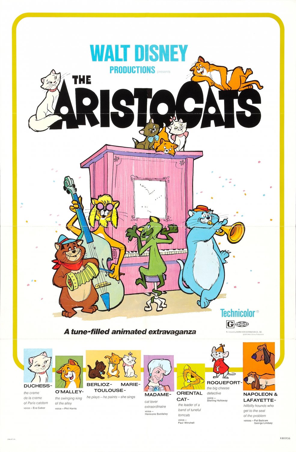 Extra Large Movie Poster Image for The Aristocats (#1 of 4)