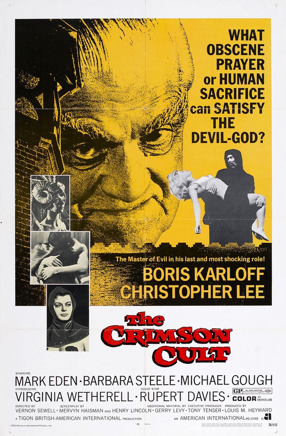 Extra Large Movie Poster Image for The Crimson Cult 
