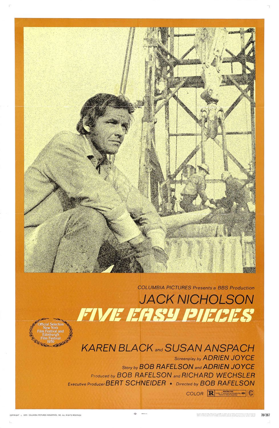 Extra Large Movie Poster Image for Five Easy Pieces (#1 of 4)