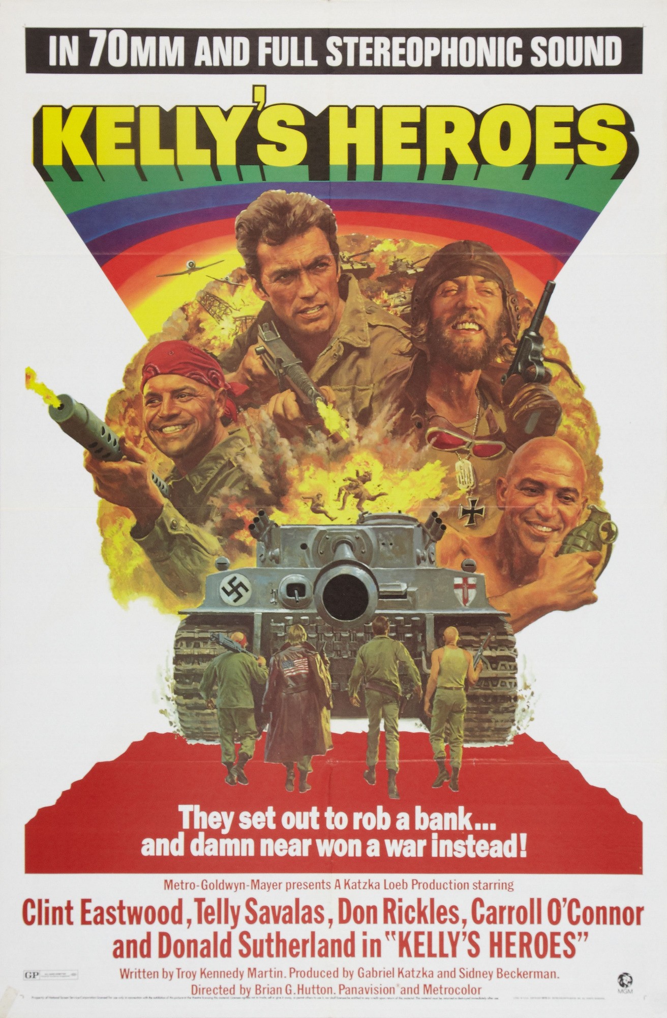 Mega Sized Movie Poster Image for Kelly's Heroes (#2 of 3)