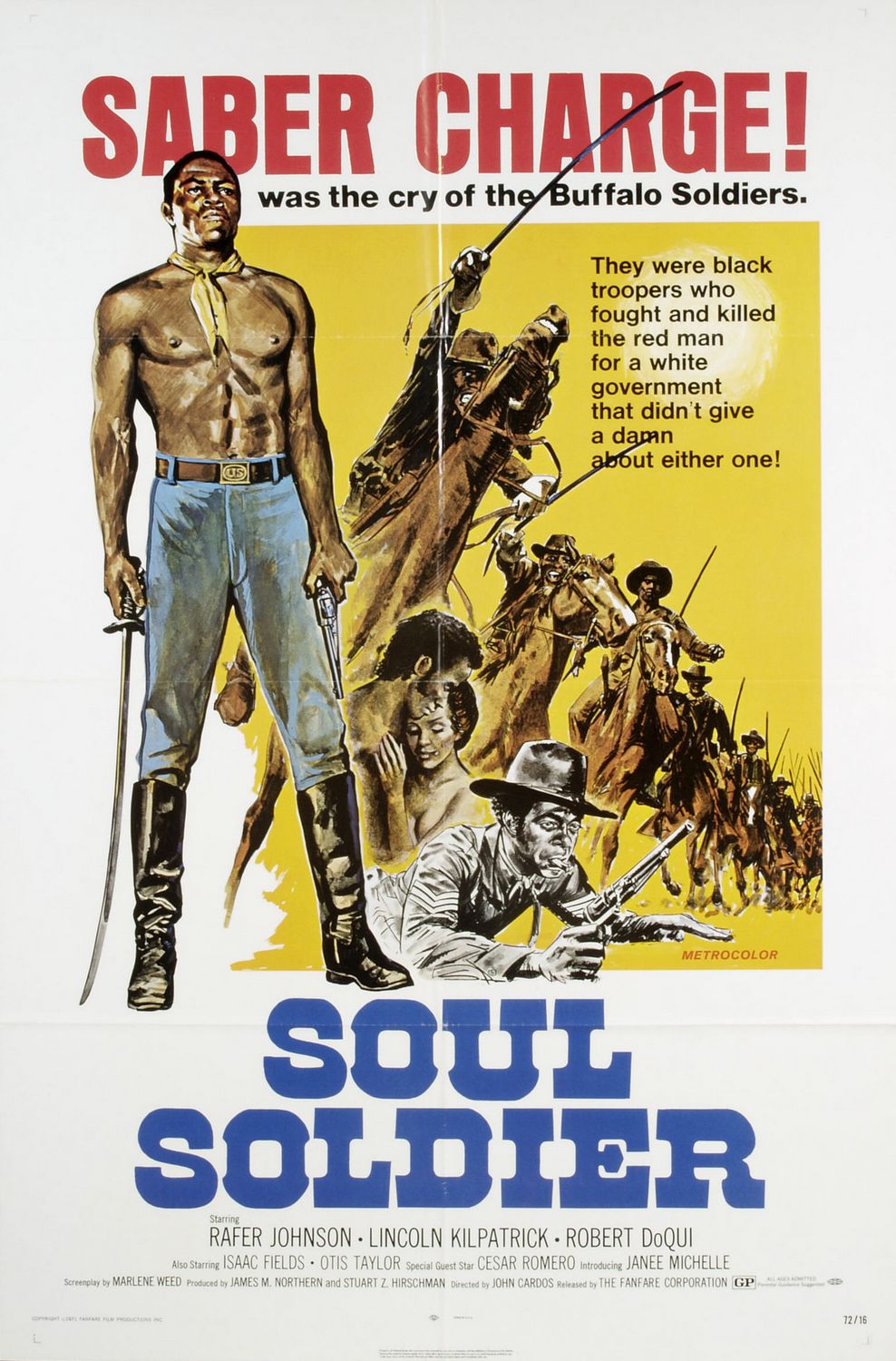 Extra Large Movie Poster Image for Soul Soldier (aka Red, White, and Black) 