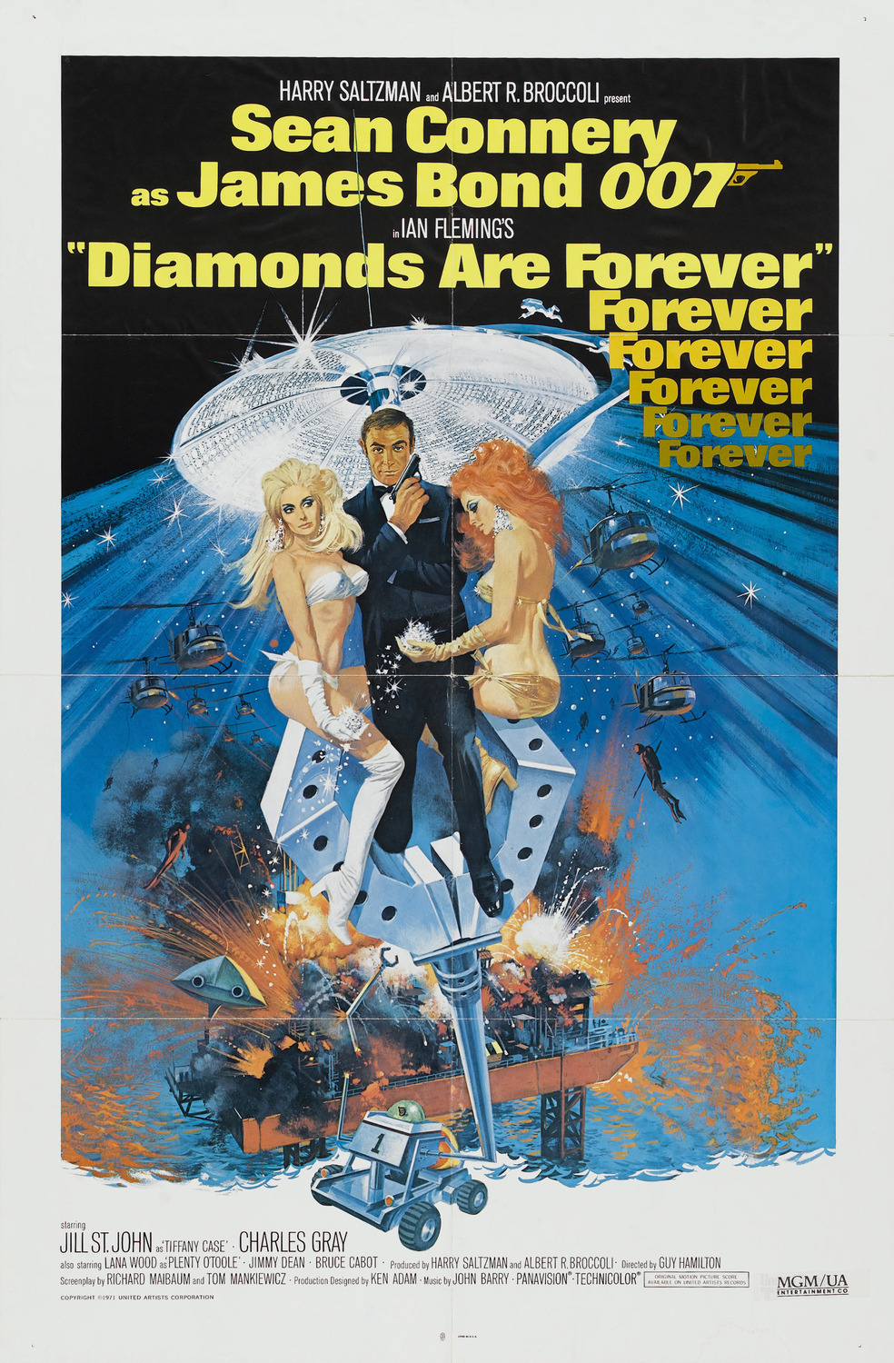Extra Large Movie Poster Image for Diamonds are Forever 