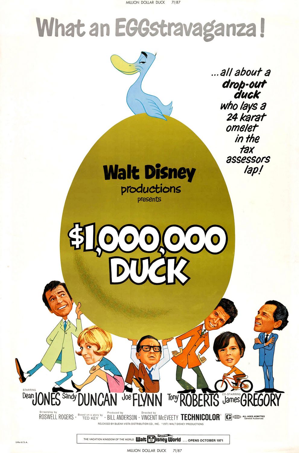 Extra Large Movie Poster Image for The Million Dollar Duck (#1 of 2)