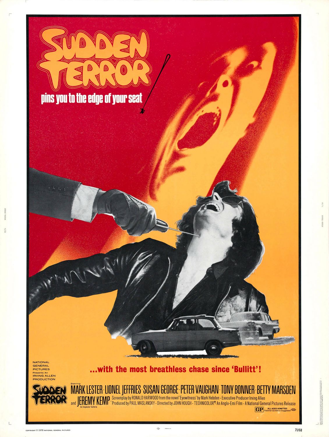 Extra Large Movie Poster Image for Sudden Terror 