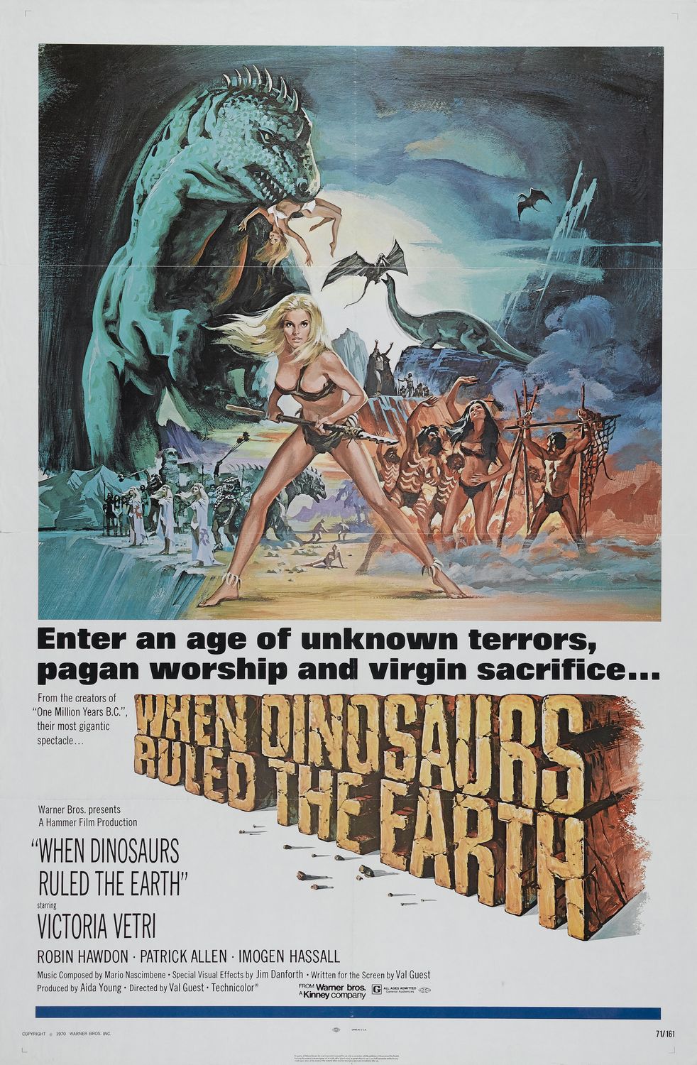 Extra Large Movie Poster Image for When Dinosaurs Ruled the Earth 
