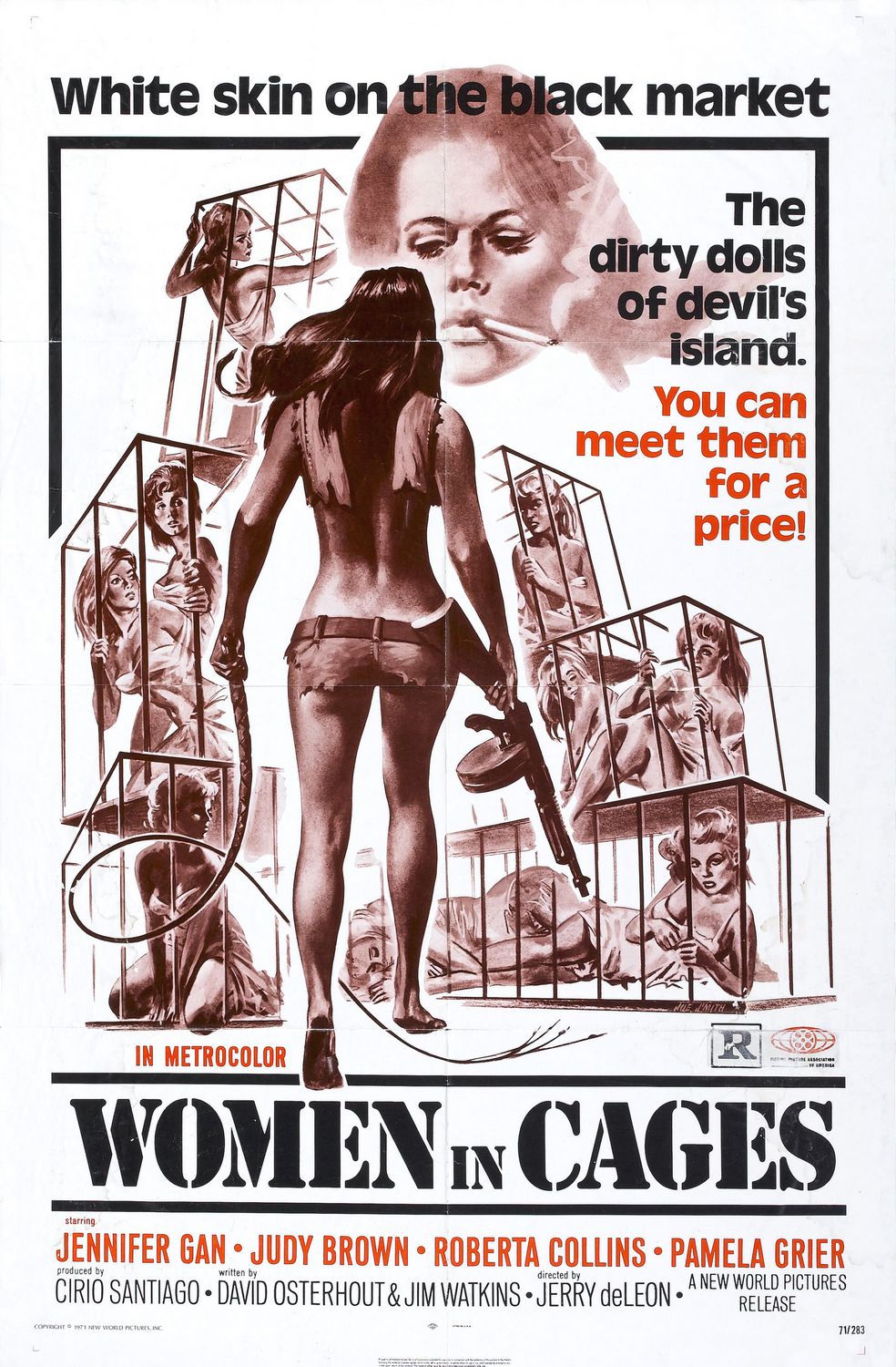 Extra Large Movie Poster Image for Women in Cages 