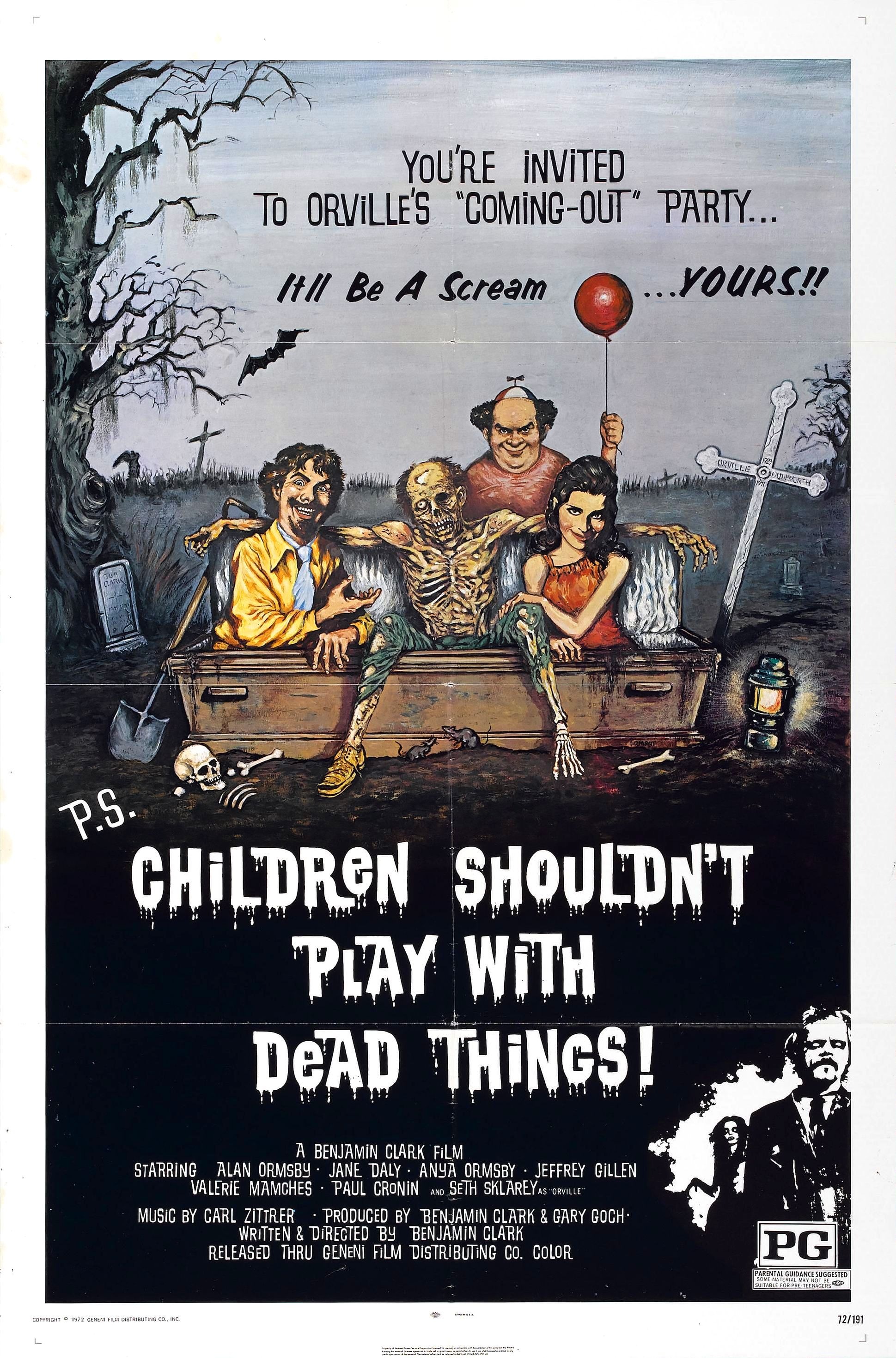 Mega Sized Movie Poster Image for Children Shouldn't Play with Dead Things (#1 of 2)