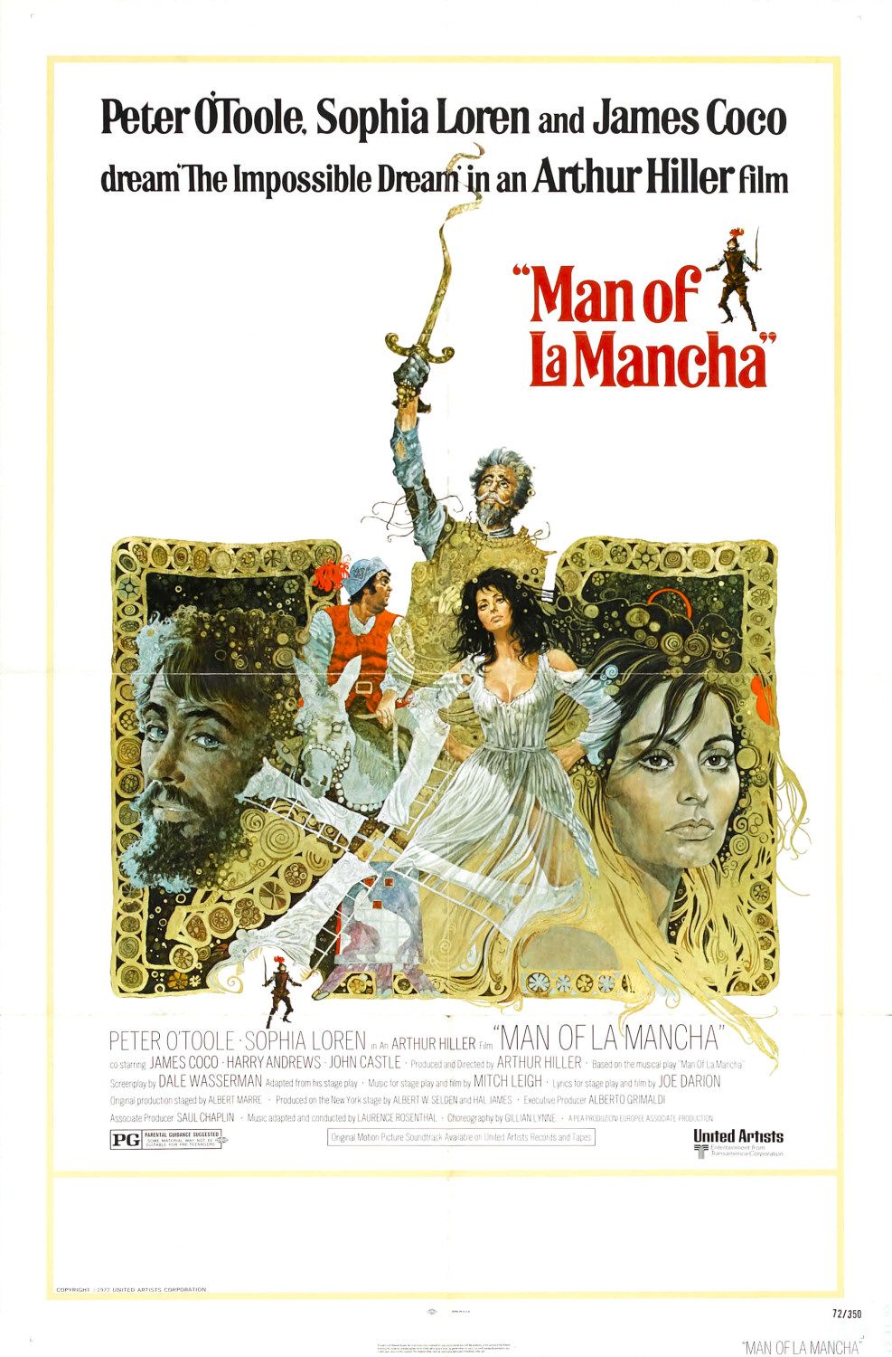 Extra Large Movie Poster Image for Man of La Mancha 