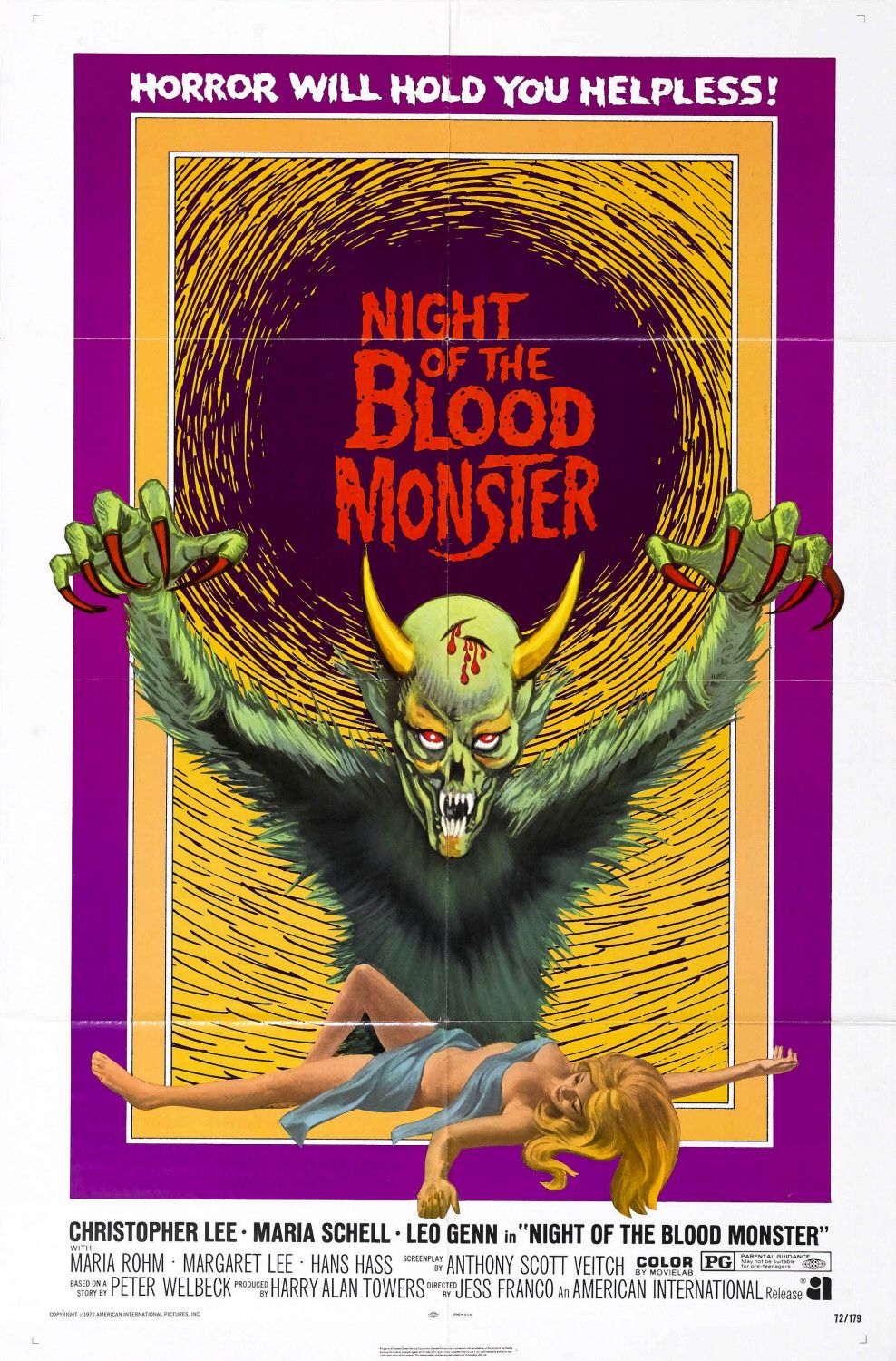 Extra Large Movie Poster Image for Night of the Blood Monster 