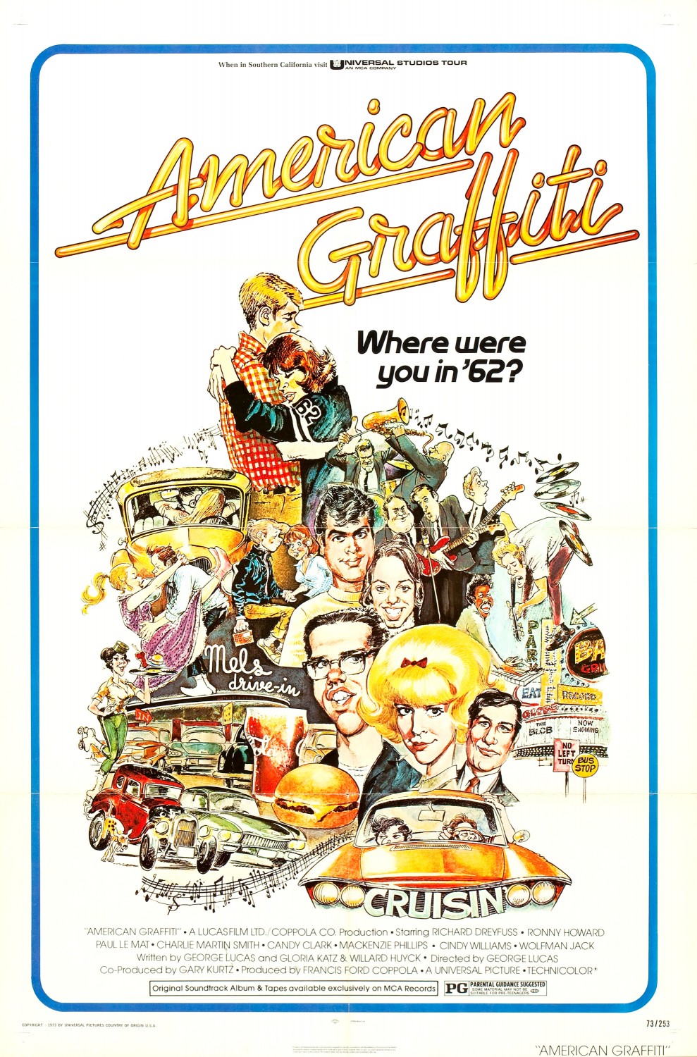 Extra Large Movie Poster Image for American Graffiti (#1 of 3)