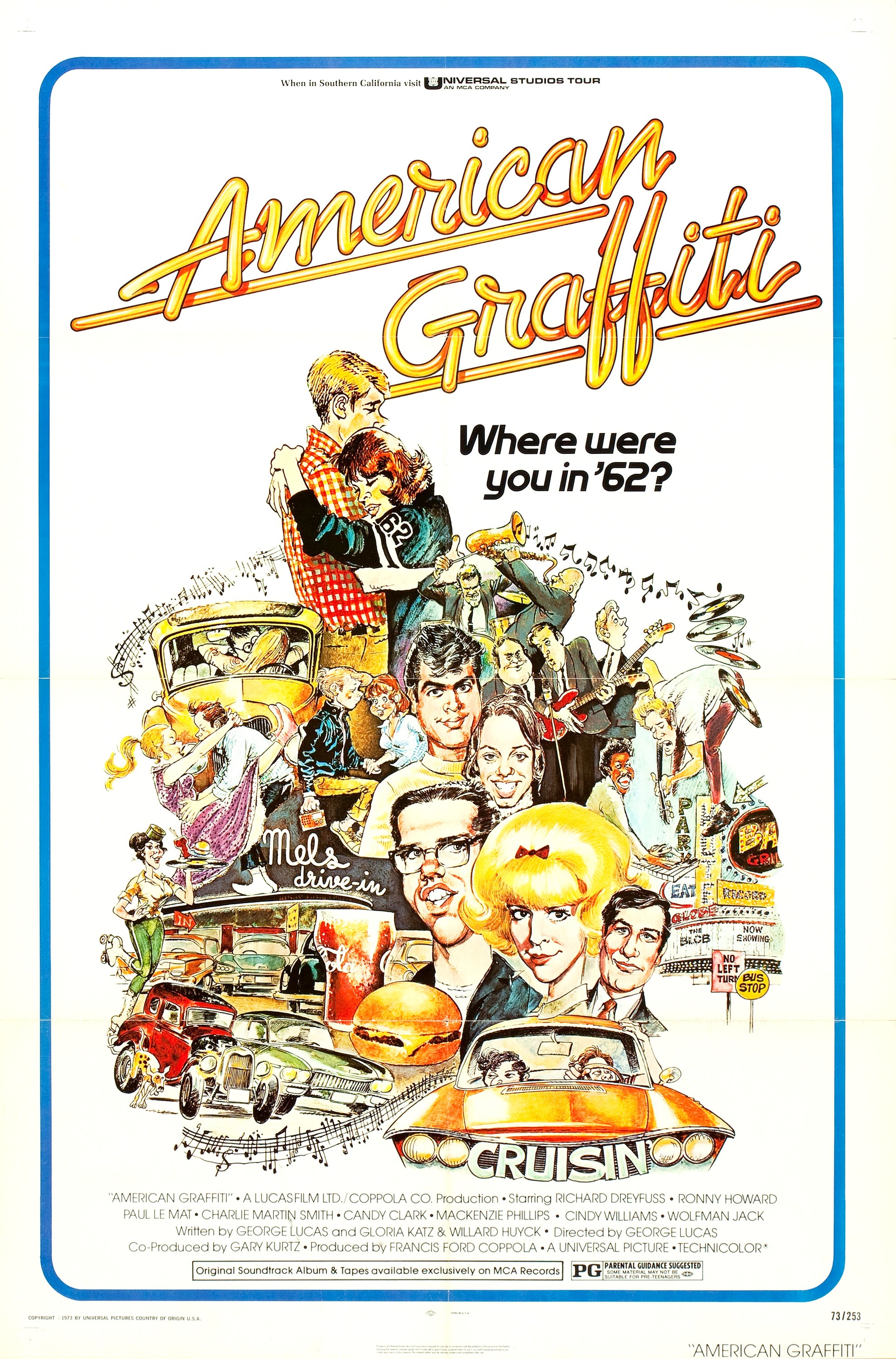 Mega Sized Movie Poster Image for American Graffiti (#1 of 3)