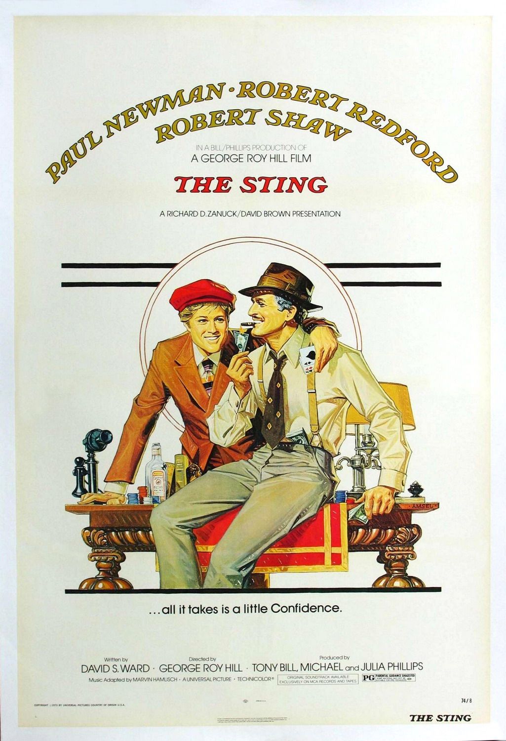 Extra Large Movie Poster Image for The Sting (#1 of 4)