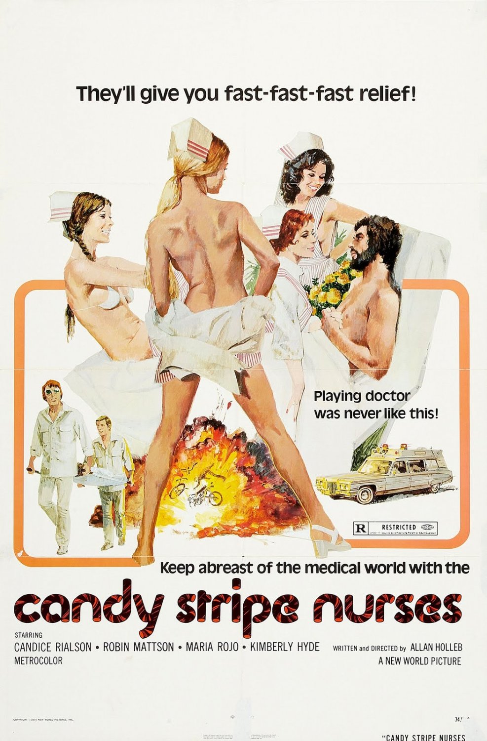 Extra Large Movie Poster Image for Candy Stripe Nurses 