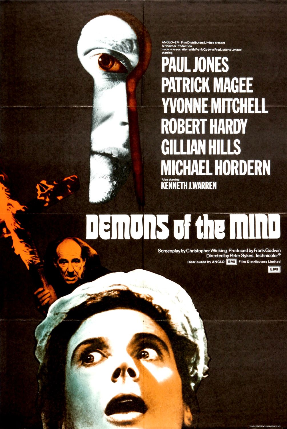 Extra Large Movie Poster Image for Demons of the Mind 