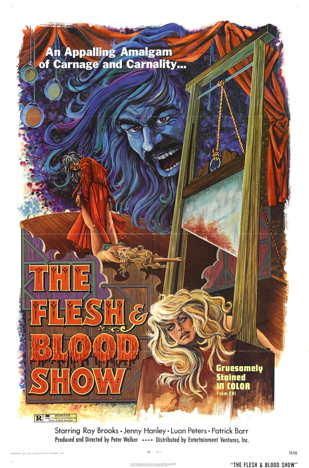 Extra Large Movie Poster Image for The Flesh and Blood Show 
