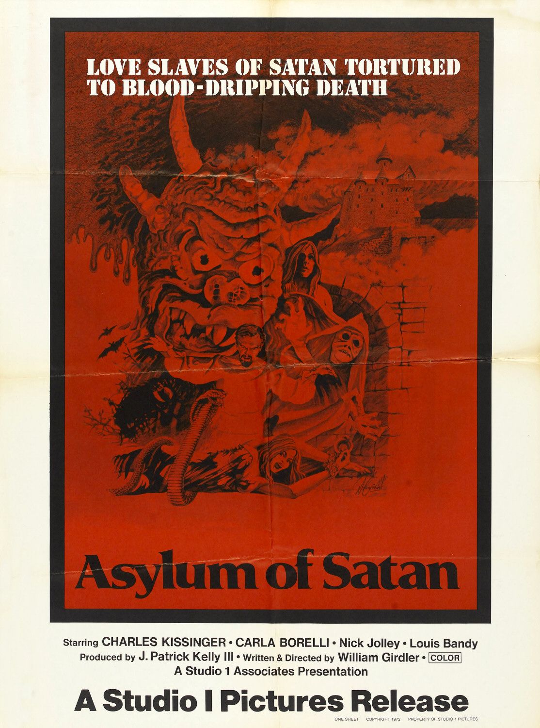 Extra Large Movie Poster Image for Asylum of Satan 