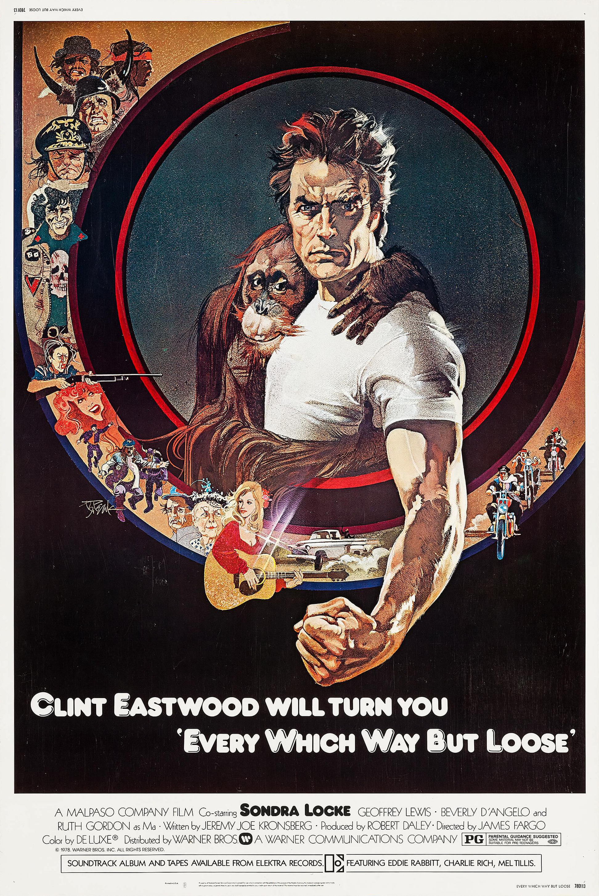 Mega Sized Movie Poster Image for Every Which Way But Loose (#1 of 2)