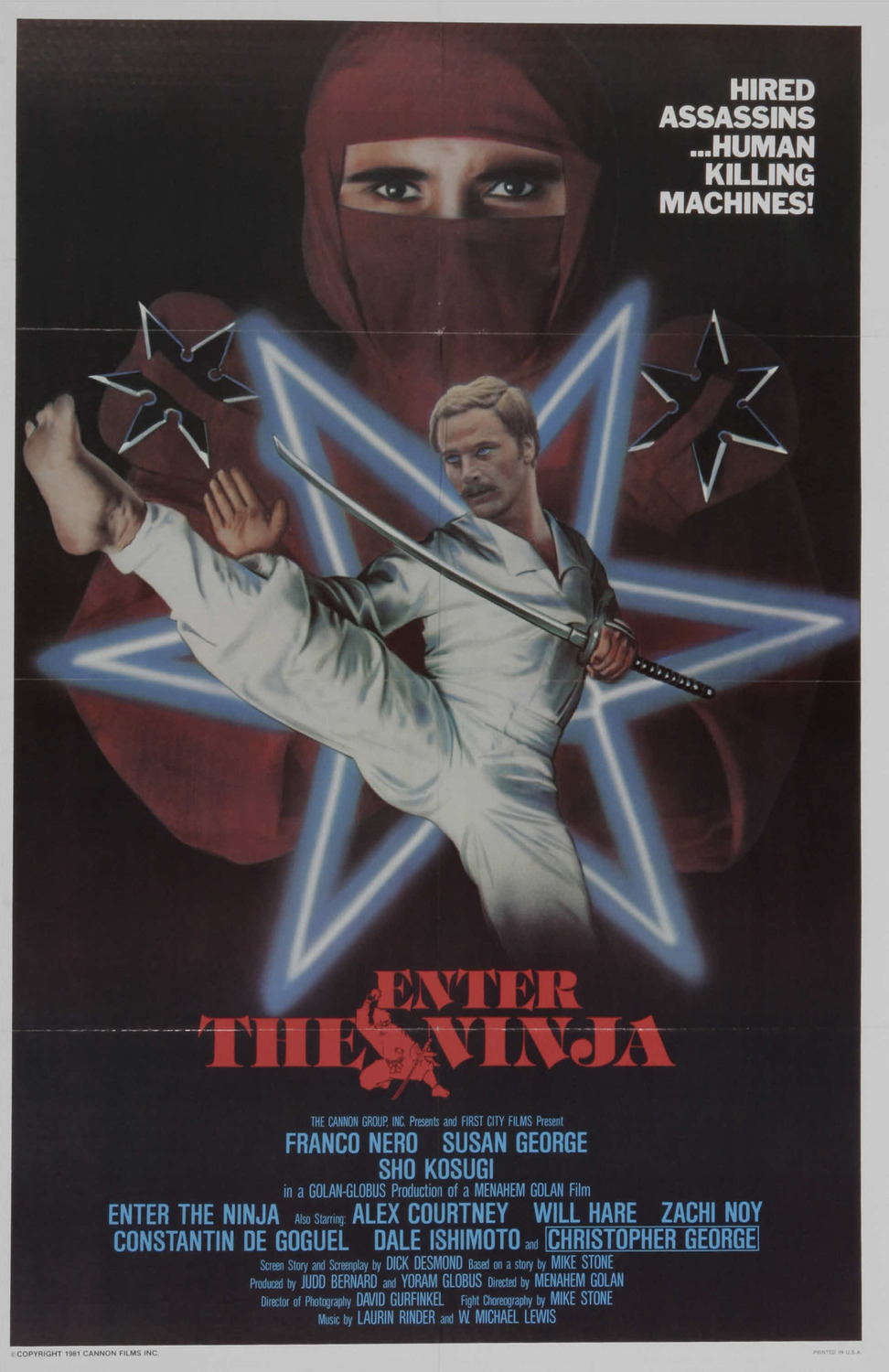 Extra Large Movie Poster Image for Enter the Ninja (#1 of 2)