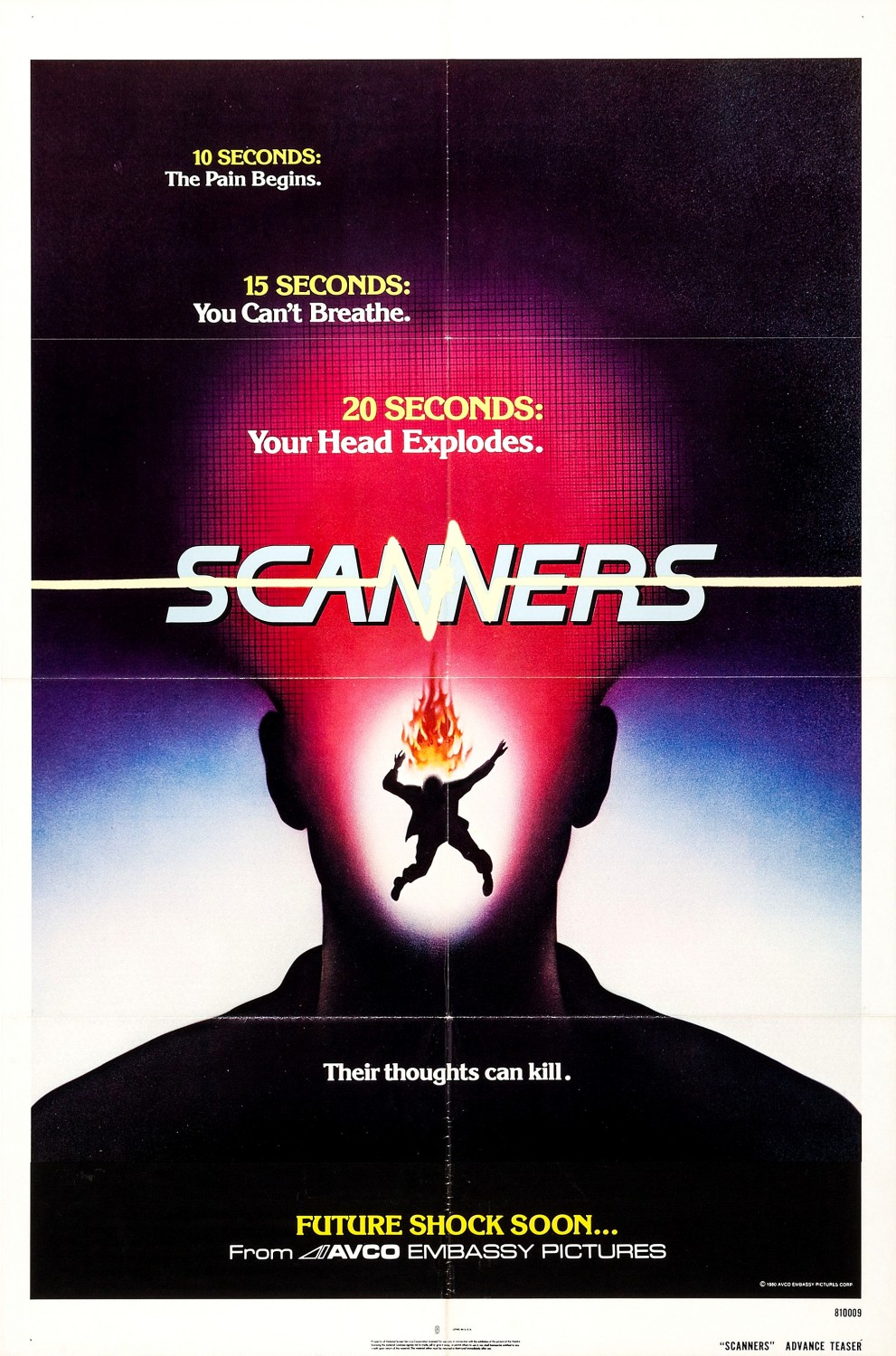 Extra Large Movie Poster Image for Scanners (#1 of 6)