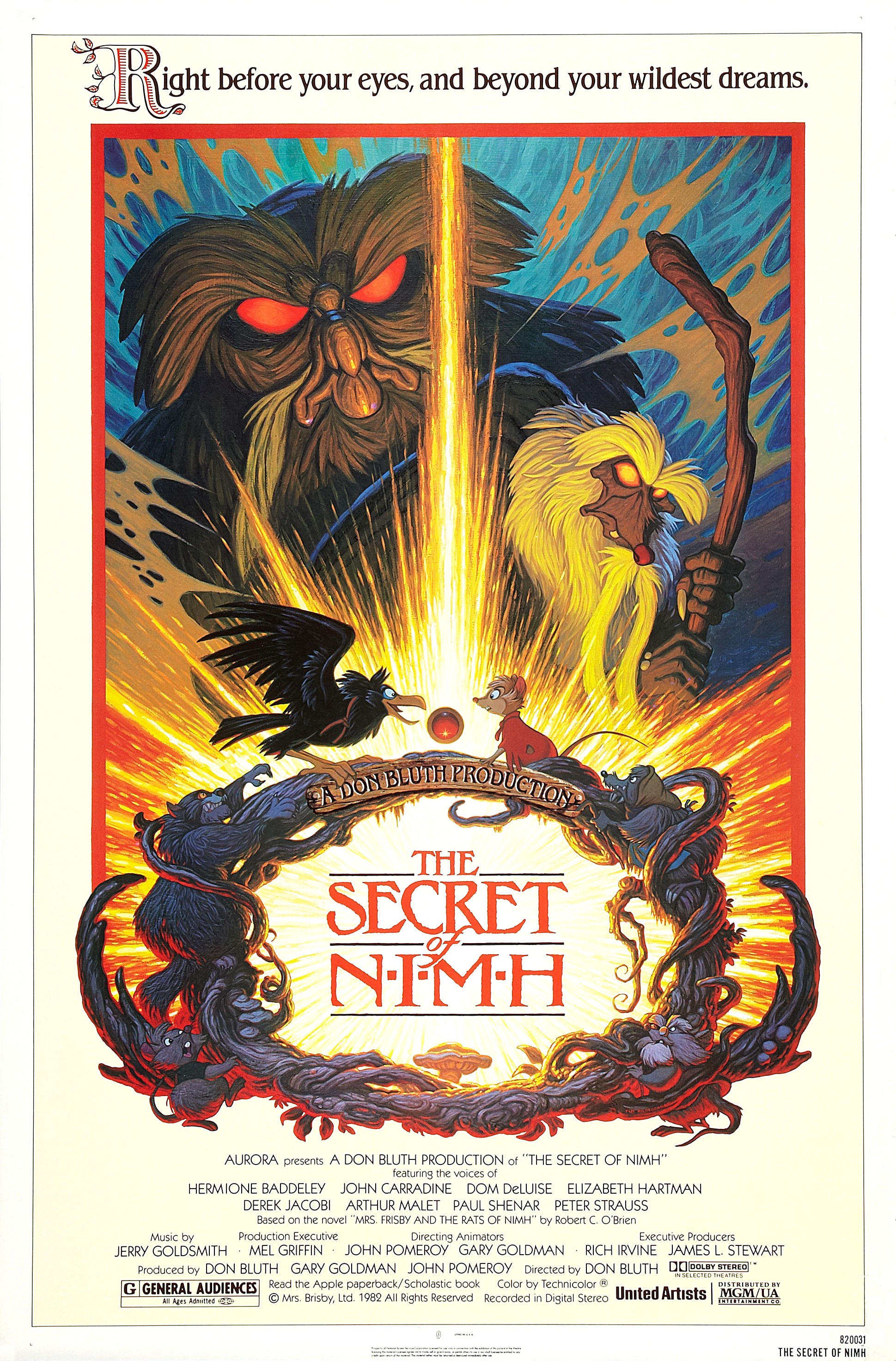 Mega Sized Movie Poster Image for The Secret of NIMH (#1 of 4)