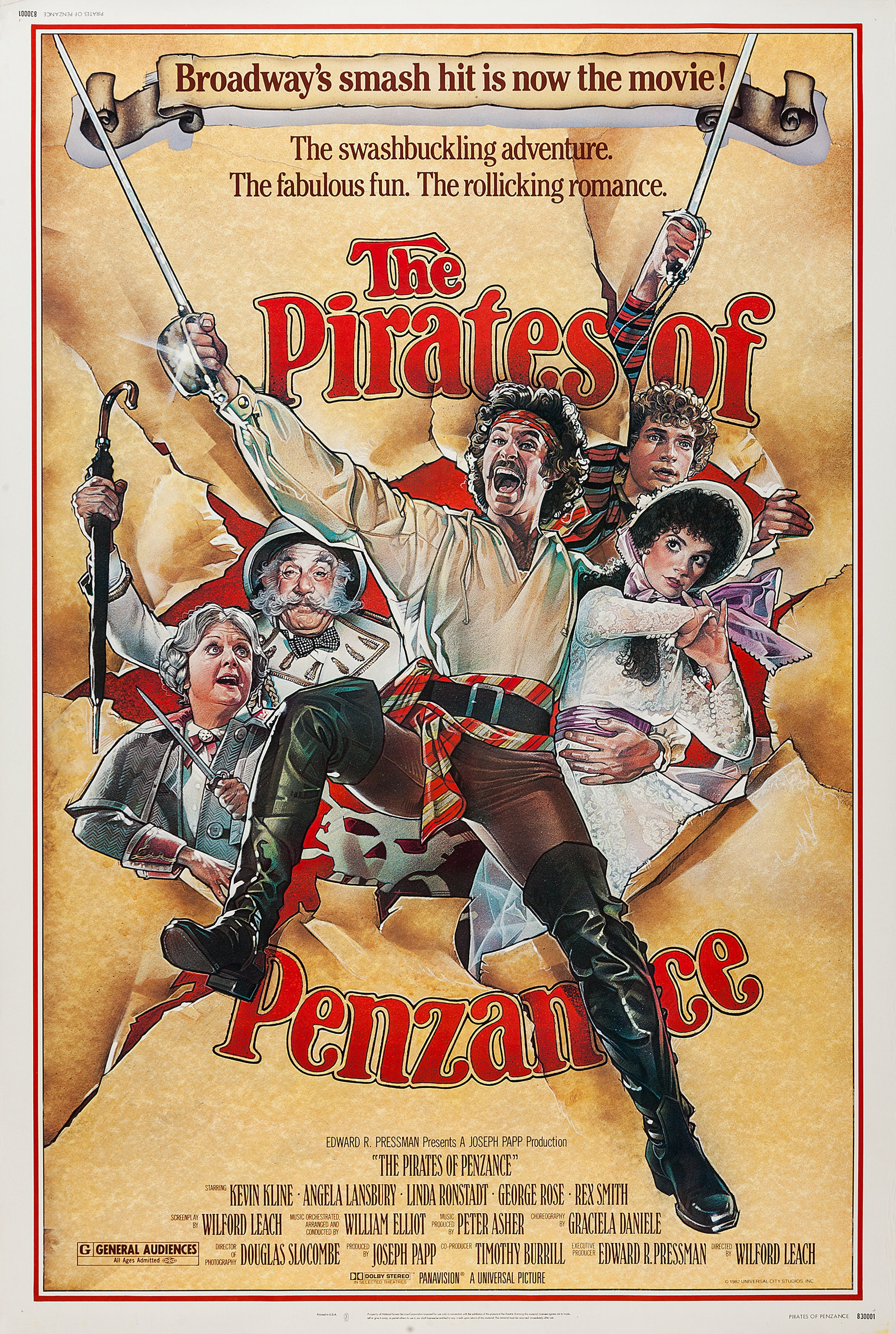 Mega Sized Movie Poster Image for The Pirates of Penzance 