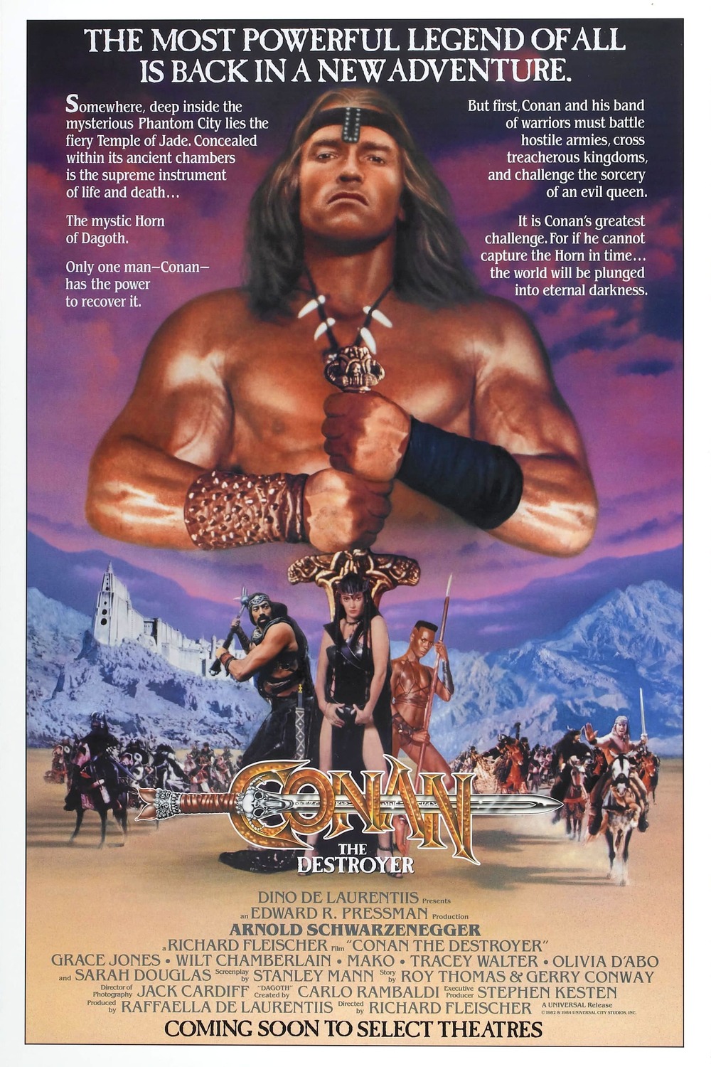 Extra Large Movie Poster Image for Conan the Destroyer (#2 of 3)
