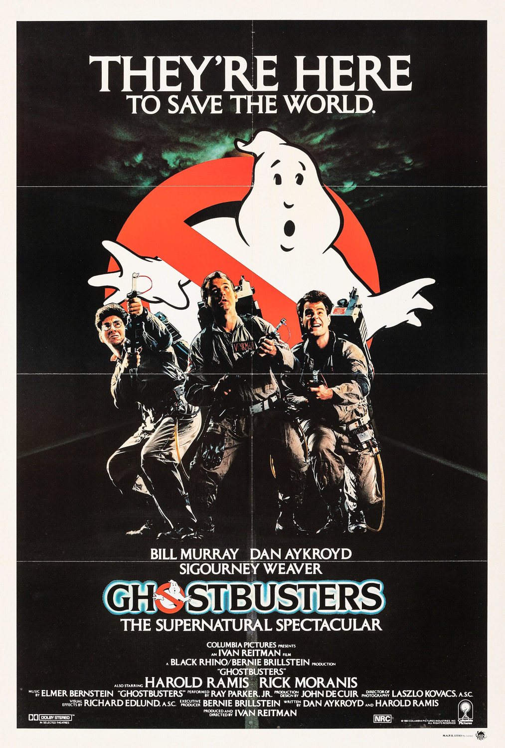 Extra Large Movie Poster Image for Ghostbusters (#4 of 9)