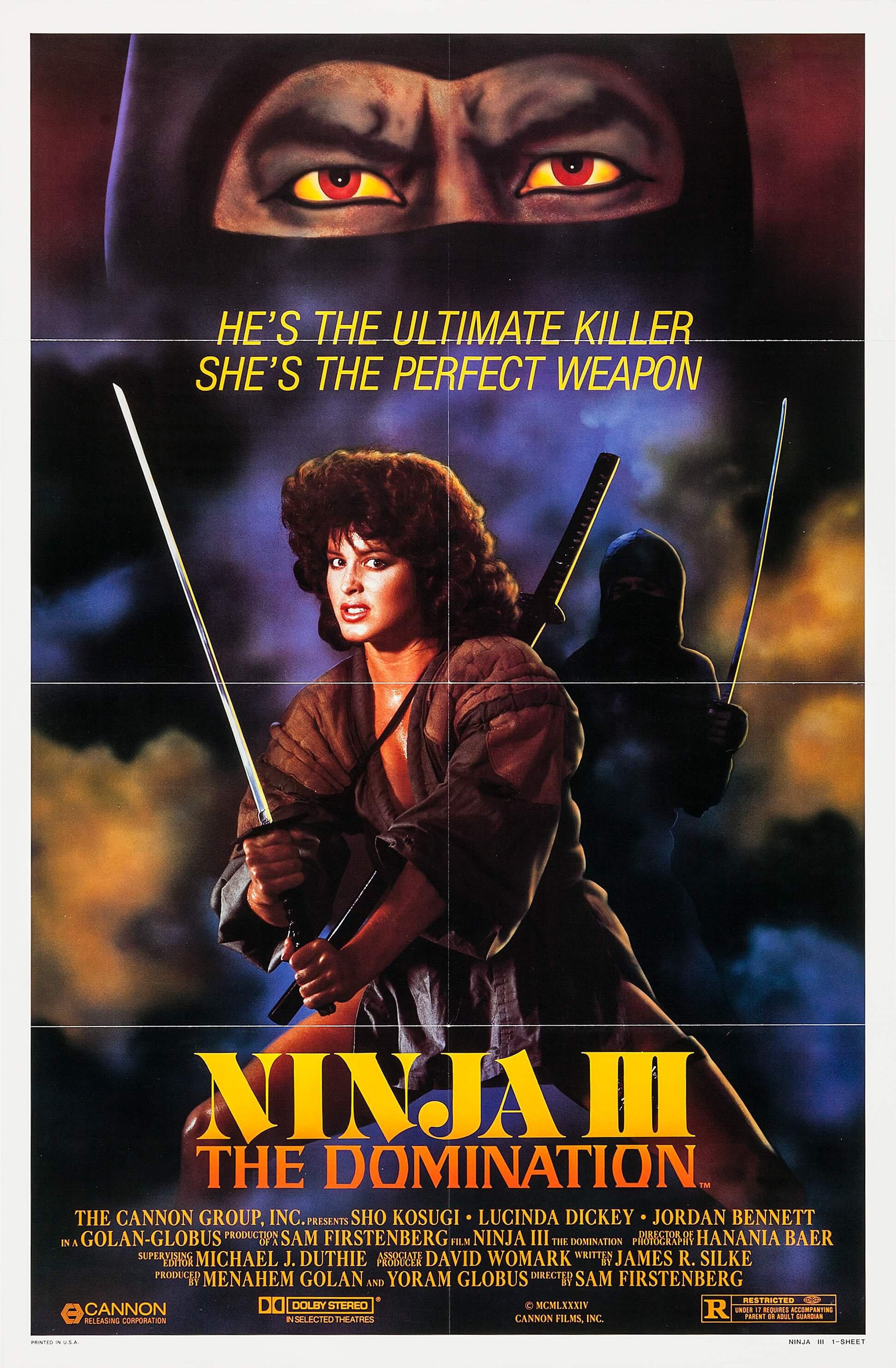 Mega Sized Movie Poster Image for Ninja III: The Domination (#1 of 2)