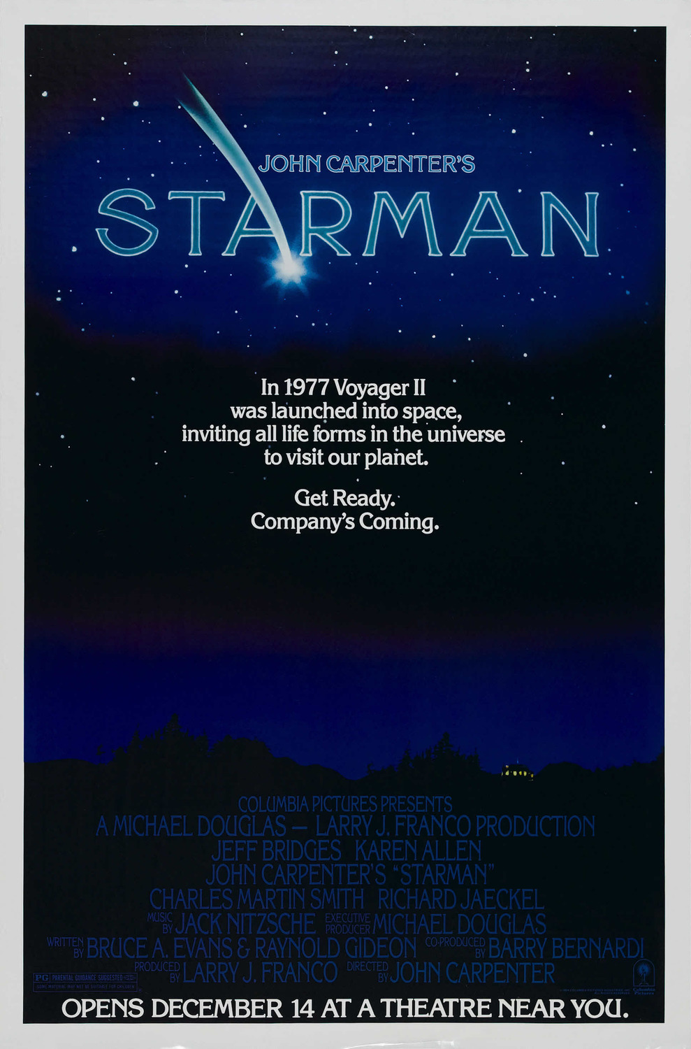 Extra Large Movie Poster Image for Starman (#1 of 3)