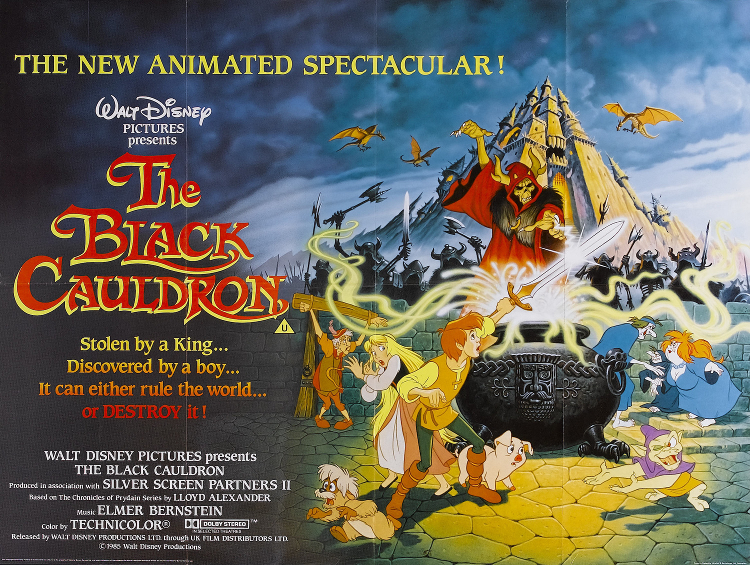 Extra Large Movie Poster Image for The Black Cauldron (#2 of 2)