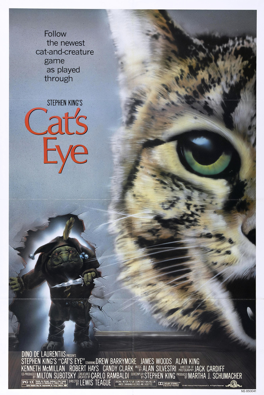 Extra Large Movie Poster Image for Cat's Eye 