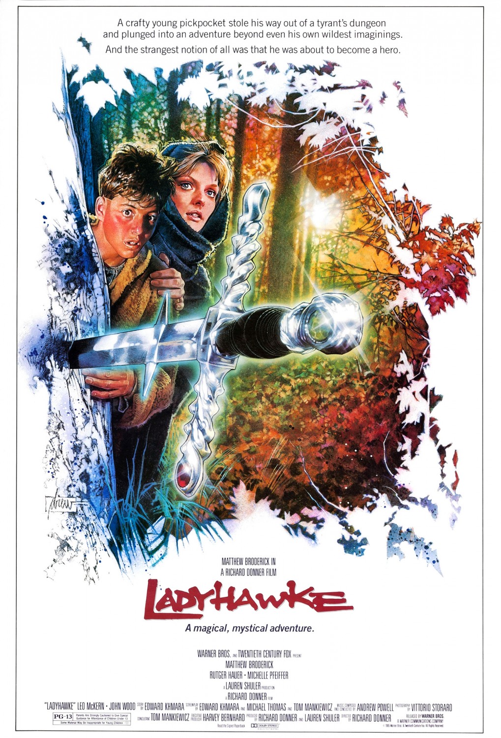 Extra Large Movie Poster Image for Ladyhawke (#3 of 4)