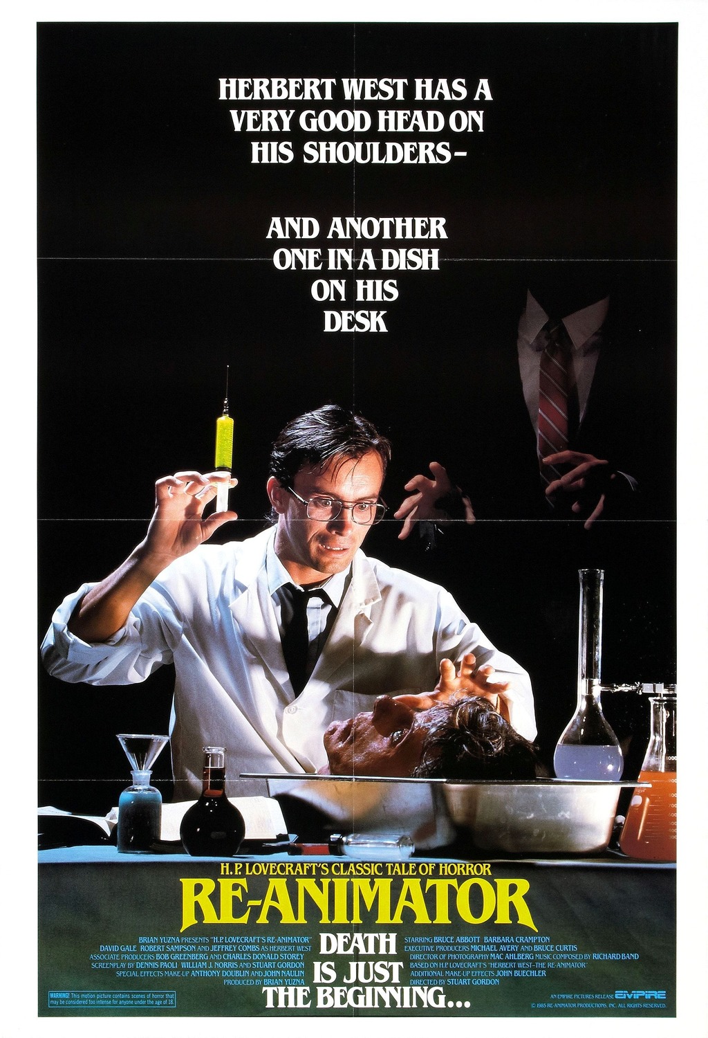 Extra Large Movie Poster Image for Re-animator (#3 of 5)