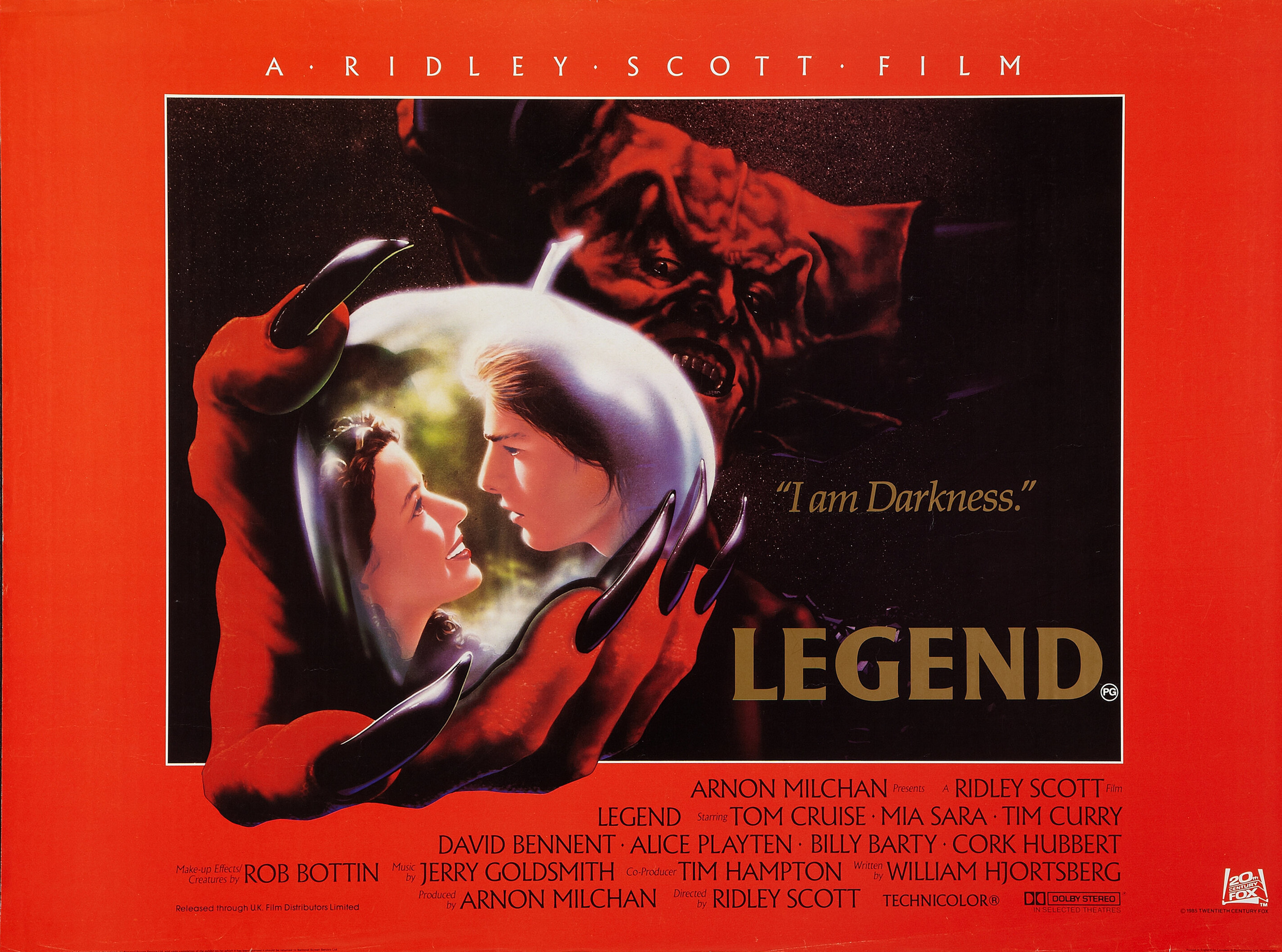 Mega Sized Movie Poster Image for Legend (#4 of 4)