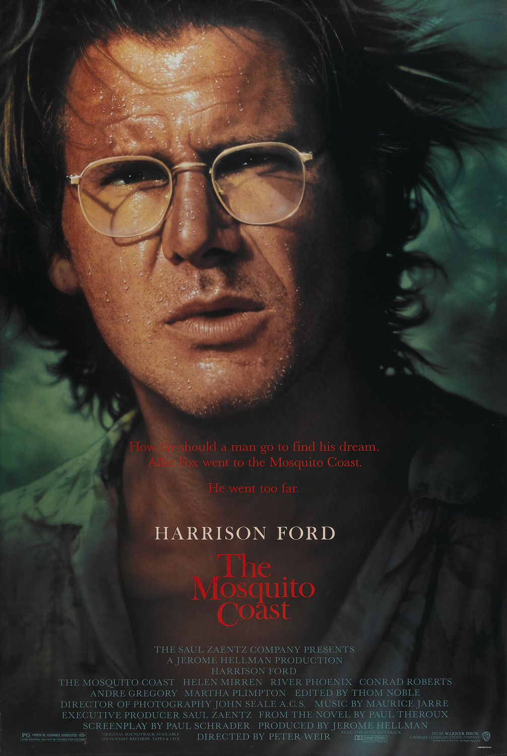 Extra Large Movie Poster Image for The Mosquito Coast (#1 of 3)